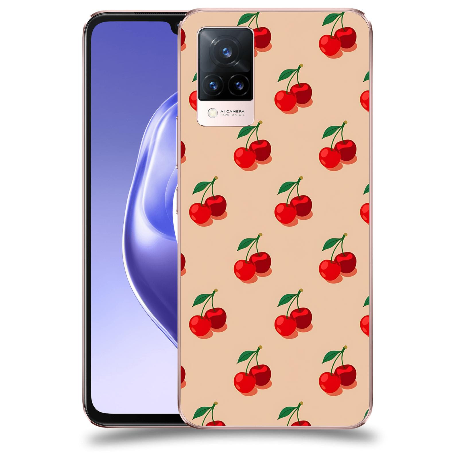ACOVER Kryt na mobil Vivo V21 5G - Šťavnaté třešně