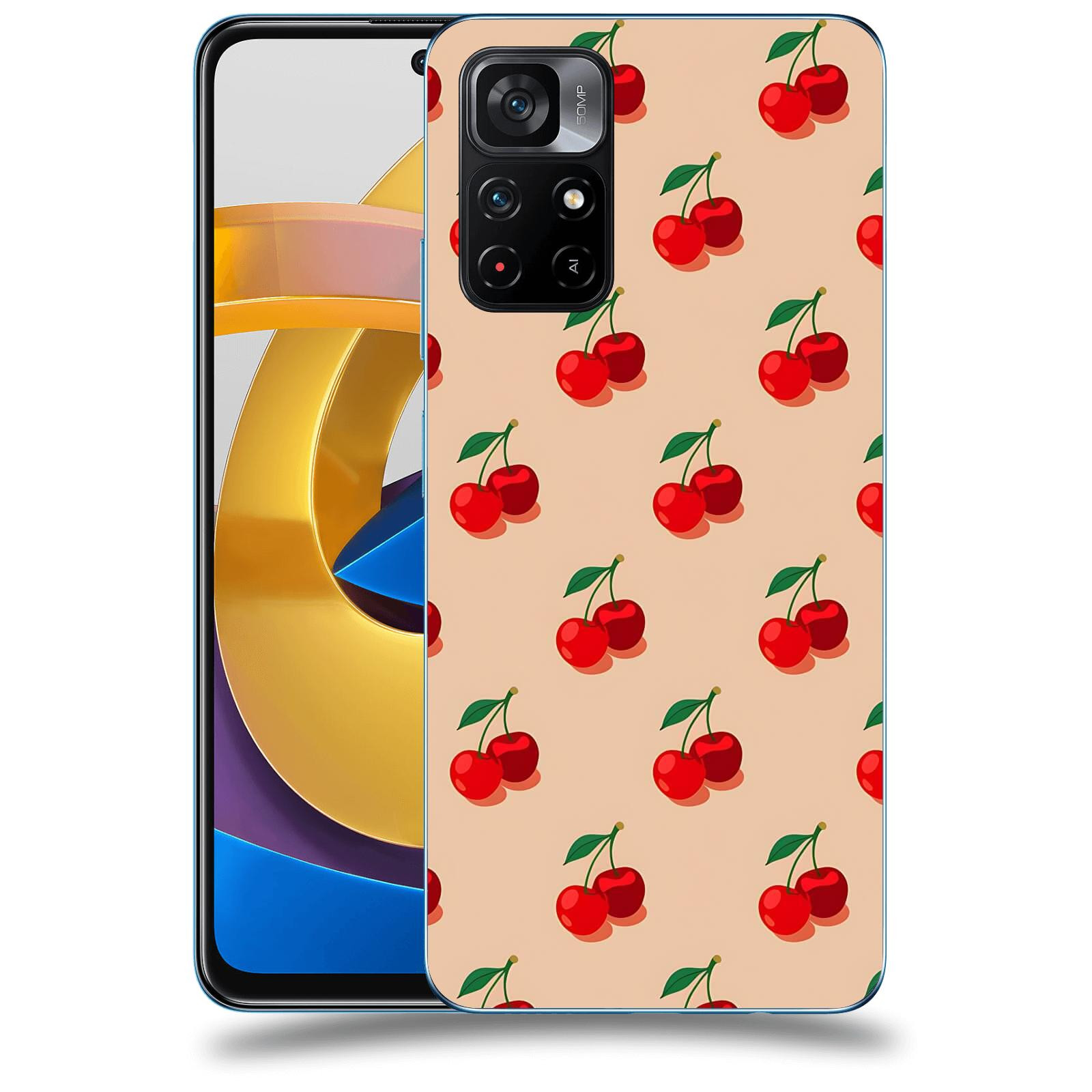 ACOVER Kryt na mobil Xiaomi Poco M4 Pro - Šťavnaté třešně