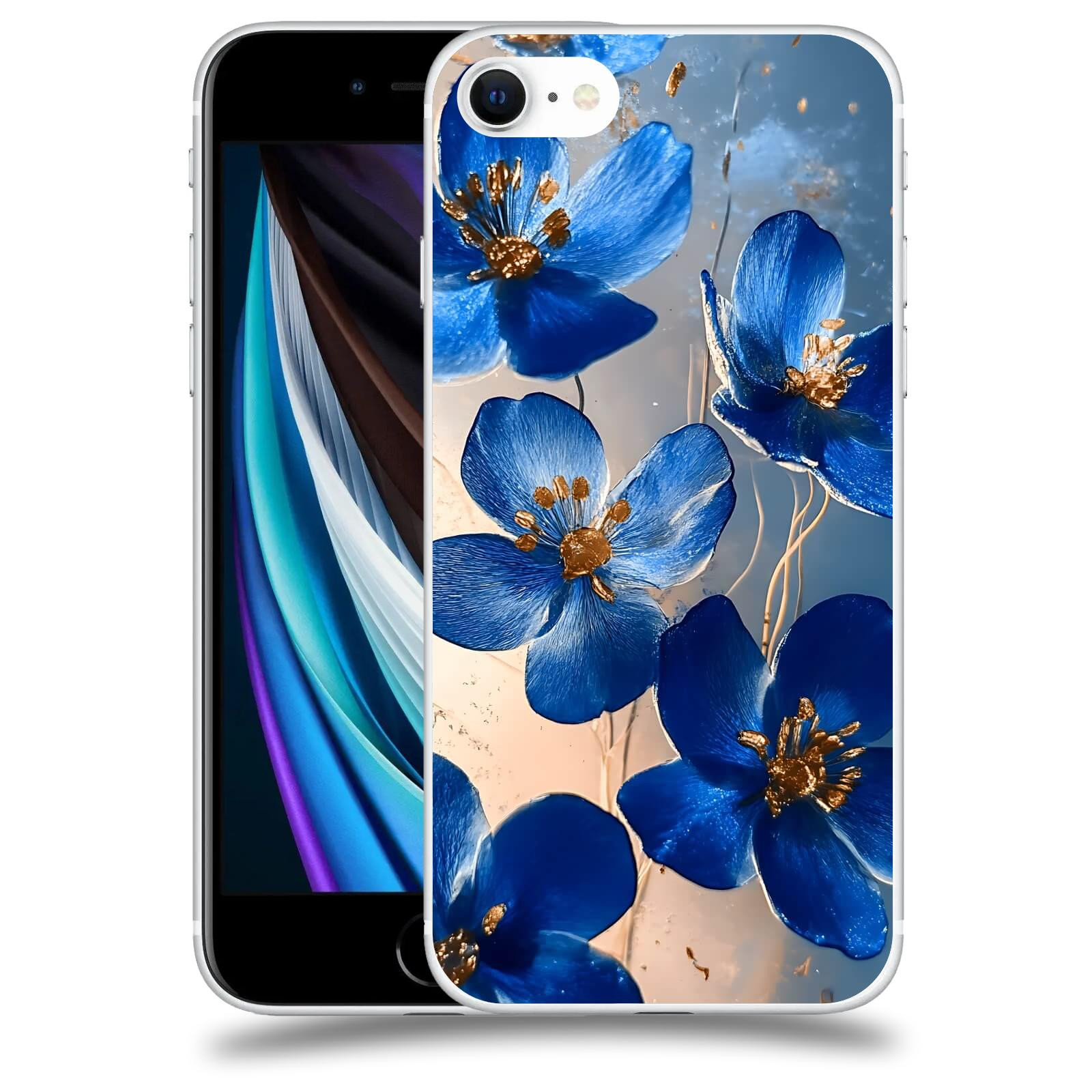 ACOVER Kryt na mobil Apple iPhone SE 2020 - Zlatá elegance