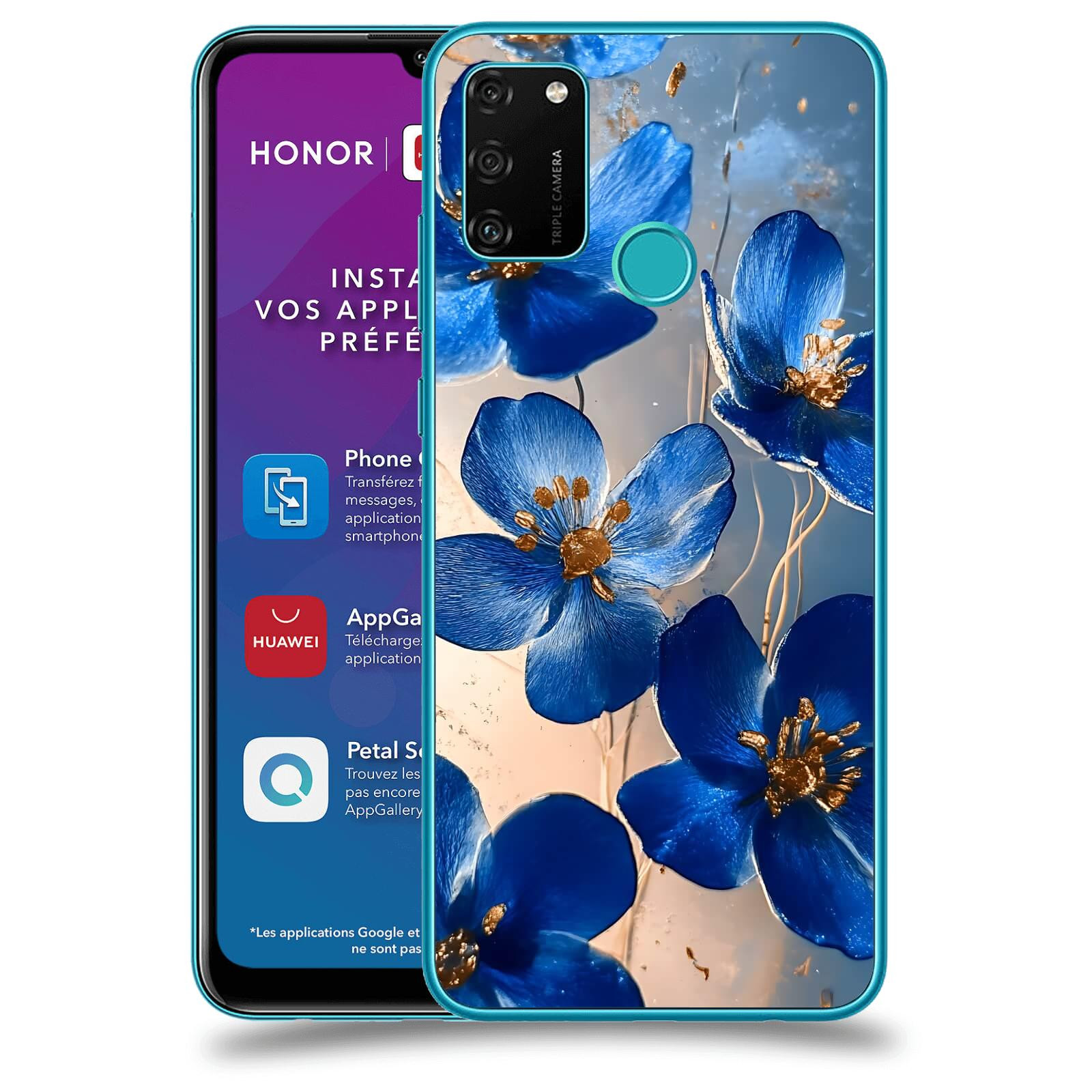 ACOVER Kryt na mobil Honor 9A - Zlatá elegance