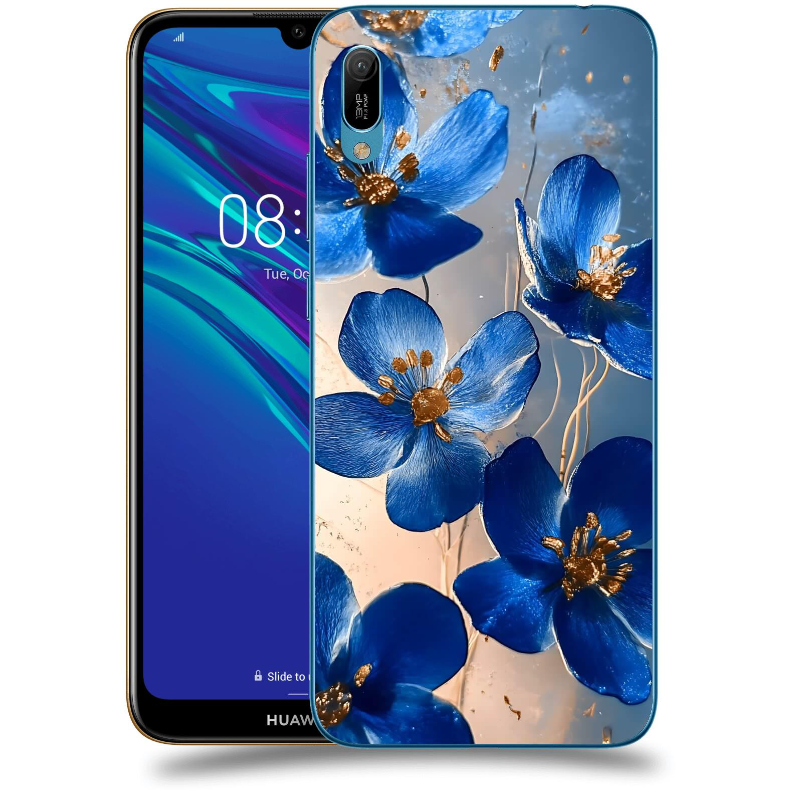 ACOVER Kryt na mobil Huawei Y6 2019 - Zlatá elegance