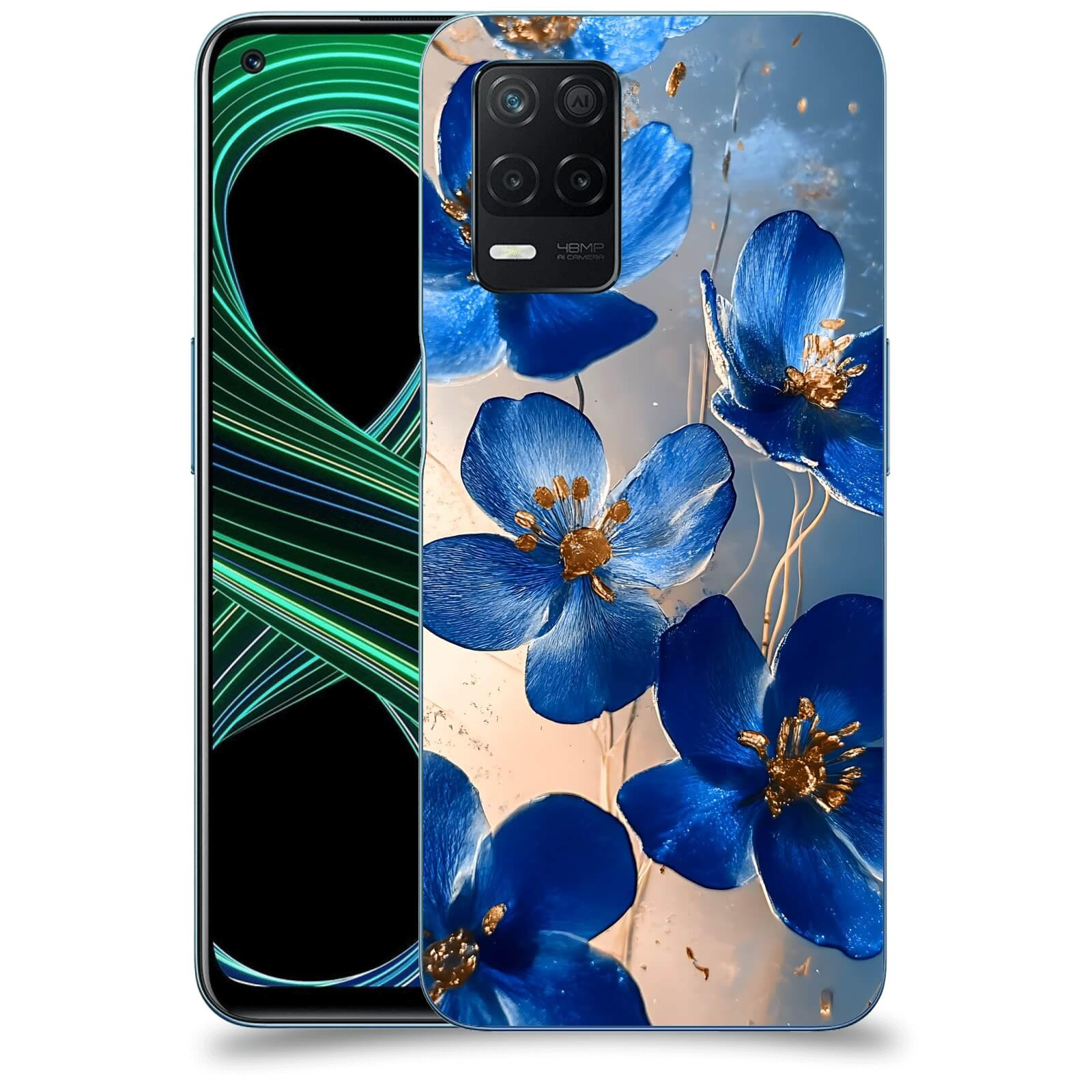 ACOVER Kryt na mobil Realme 8 5G - Zlatá elegance