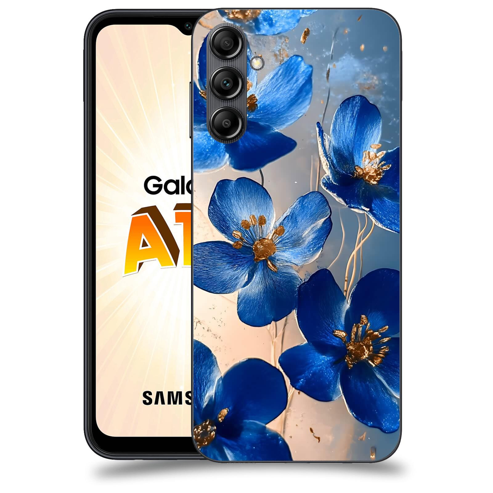 ACOVER Kryt na mobil Samsung Galaxy A14 LTE - Zlatá elegance