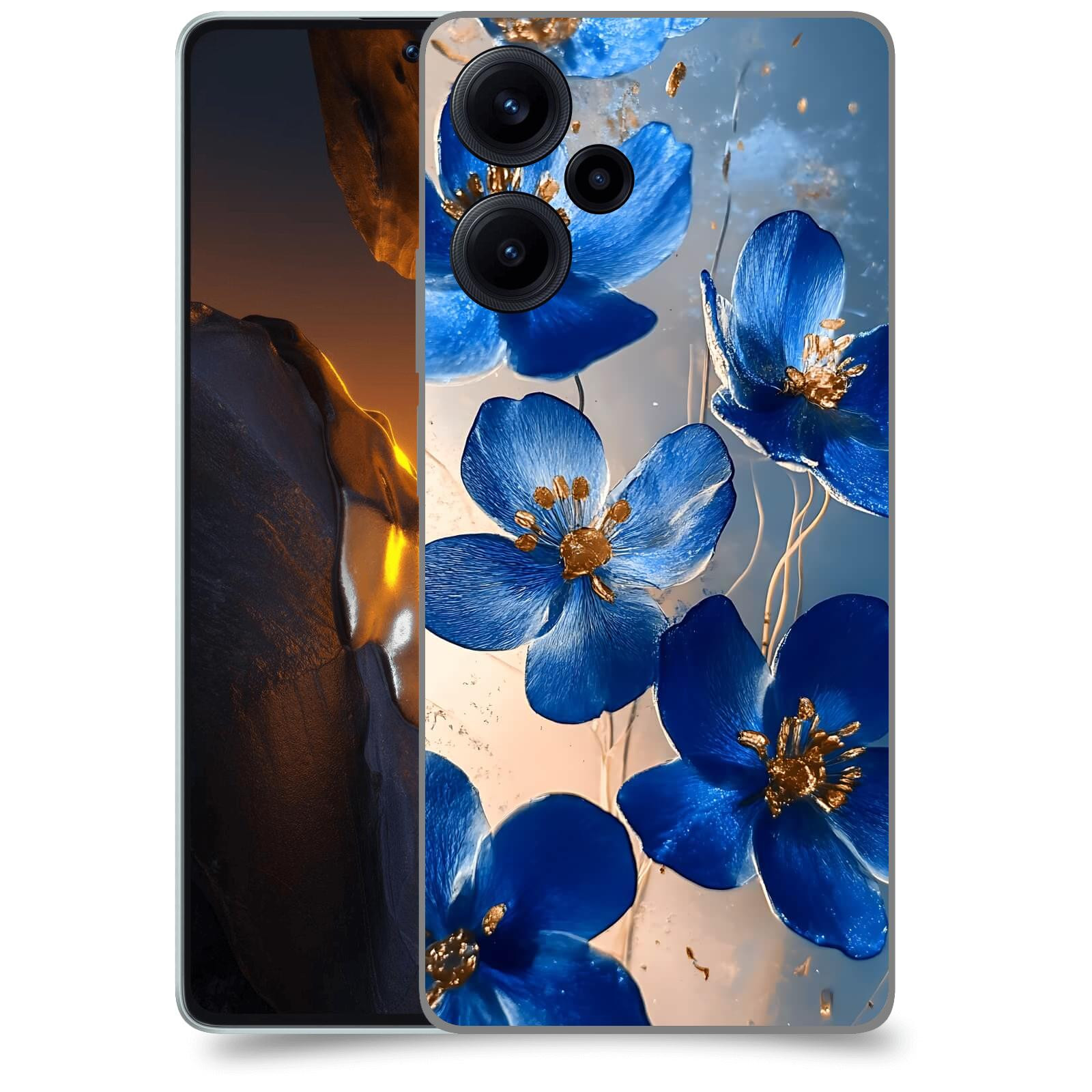 ACOVER Kryt na mobil Xiaomi Poco F5 - Zlatá elegance