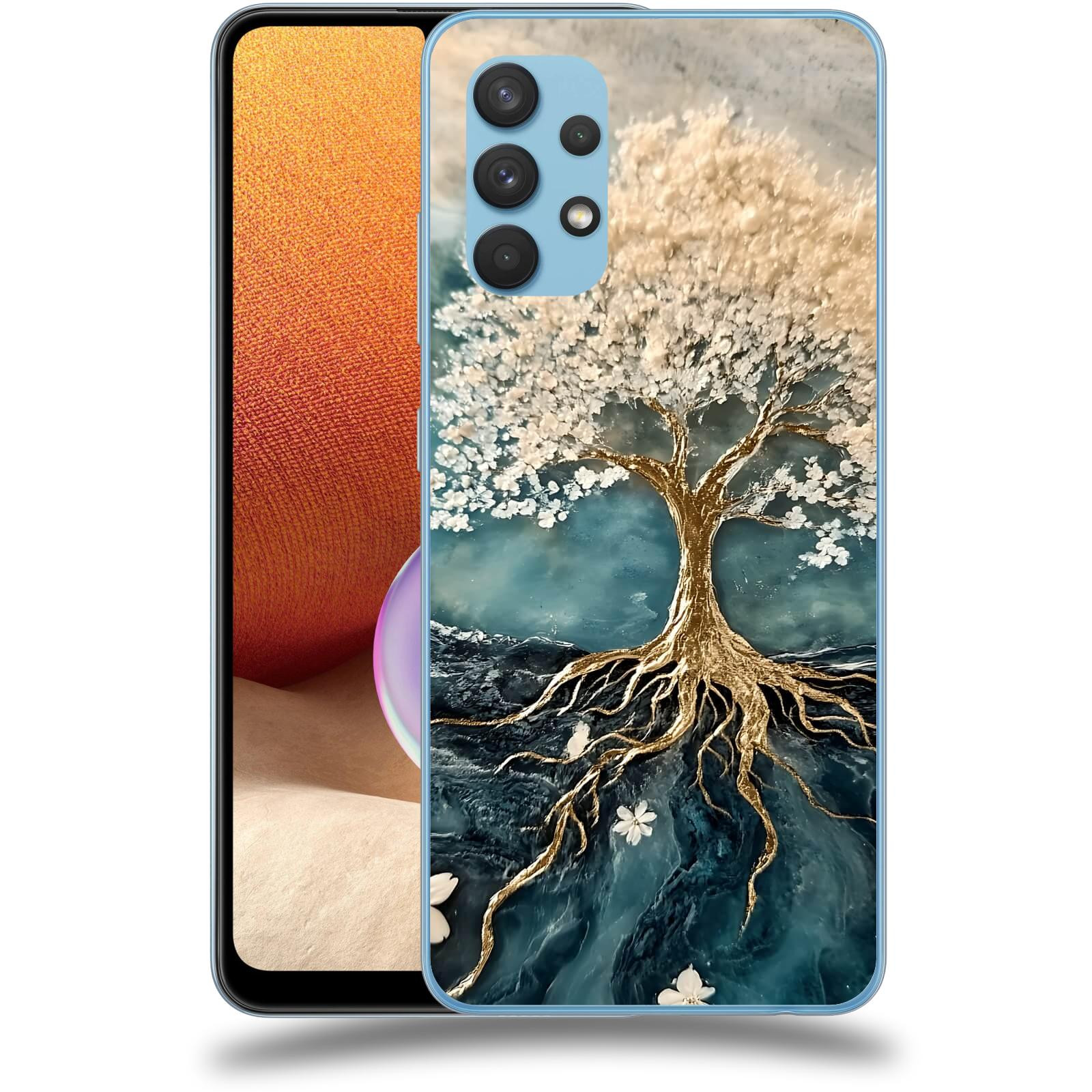 ACOVER Kryt na mobil Samsung Galaxy A32 4G SM-A325F - Zlatý život