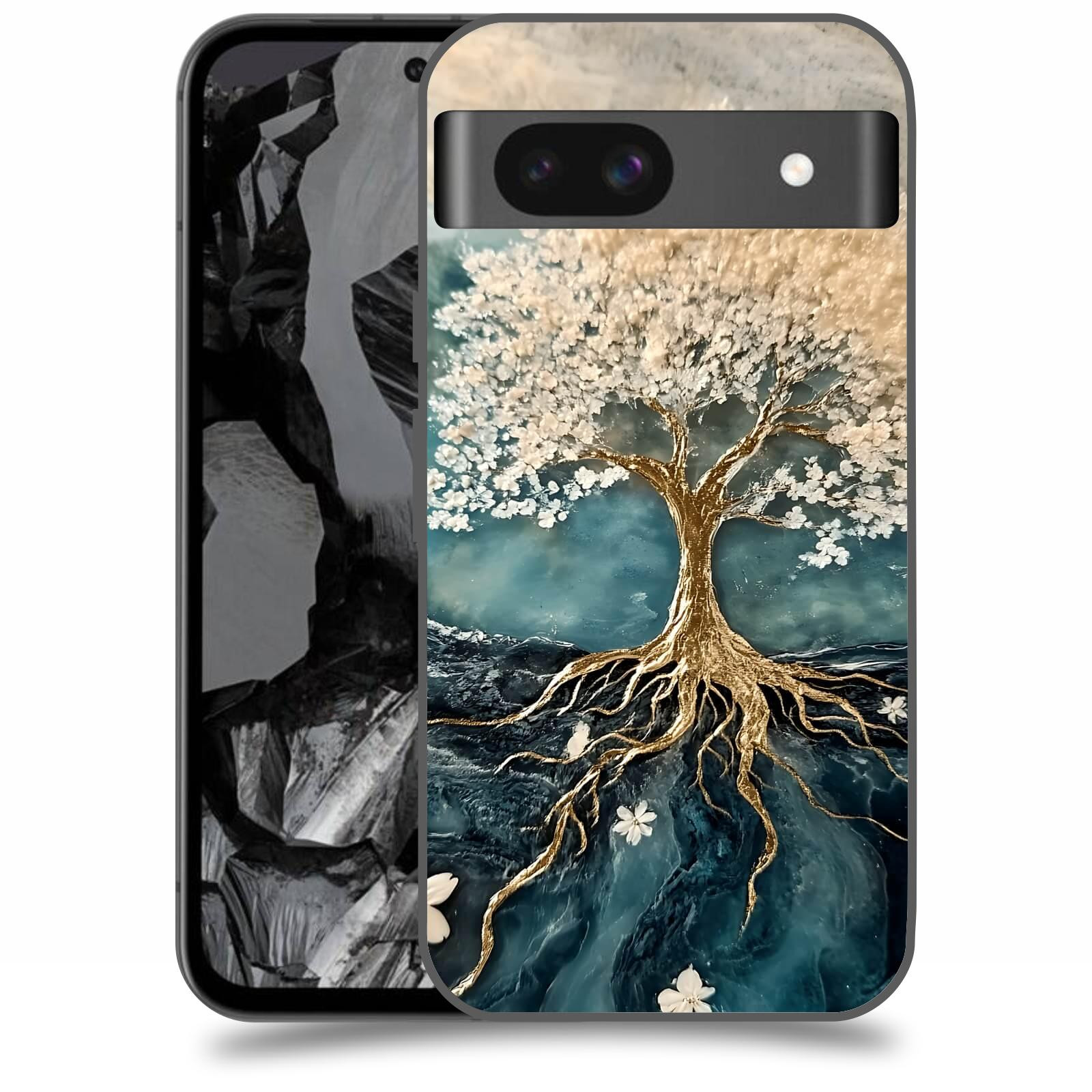 ACOVER Kryt na mobil Google Pixel 8A - Zlatý život