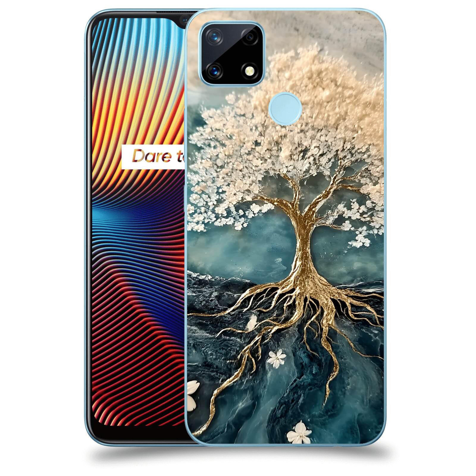 ACOVER Kryt na mobil Realme 7i - Zlatý život
