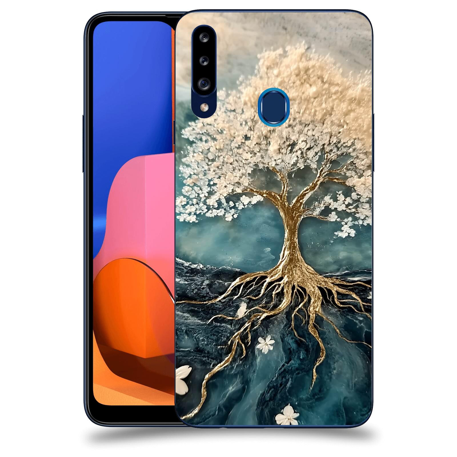 ACOVER Kryt na mobil Samsung Galaxy A20s - Zlatý život