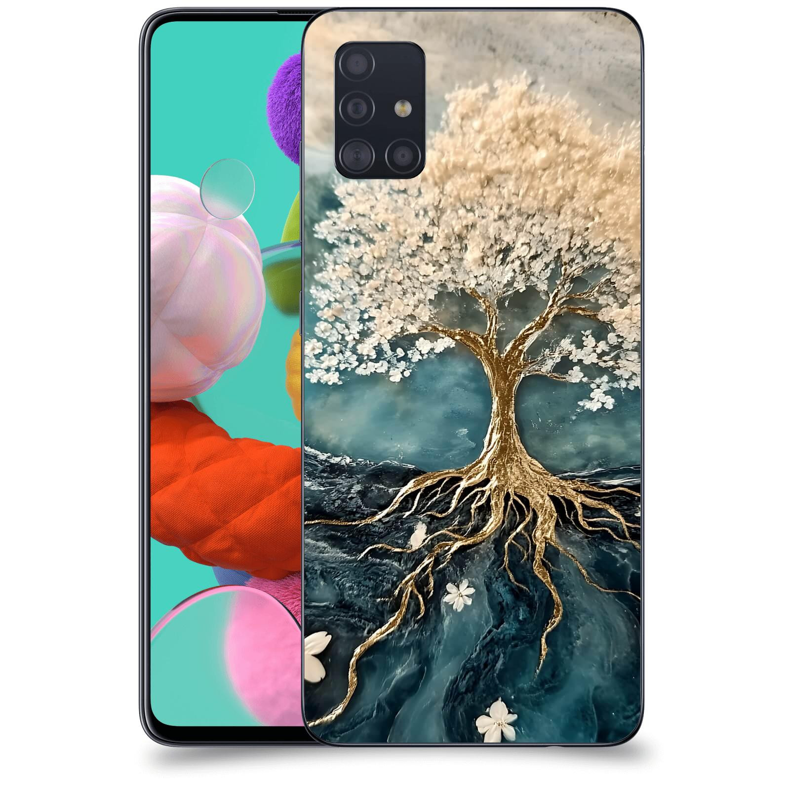ACOVER Kryt na mobil Samsung Galaxy A51 A515F - Zlatý život