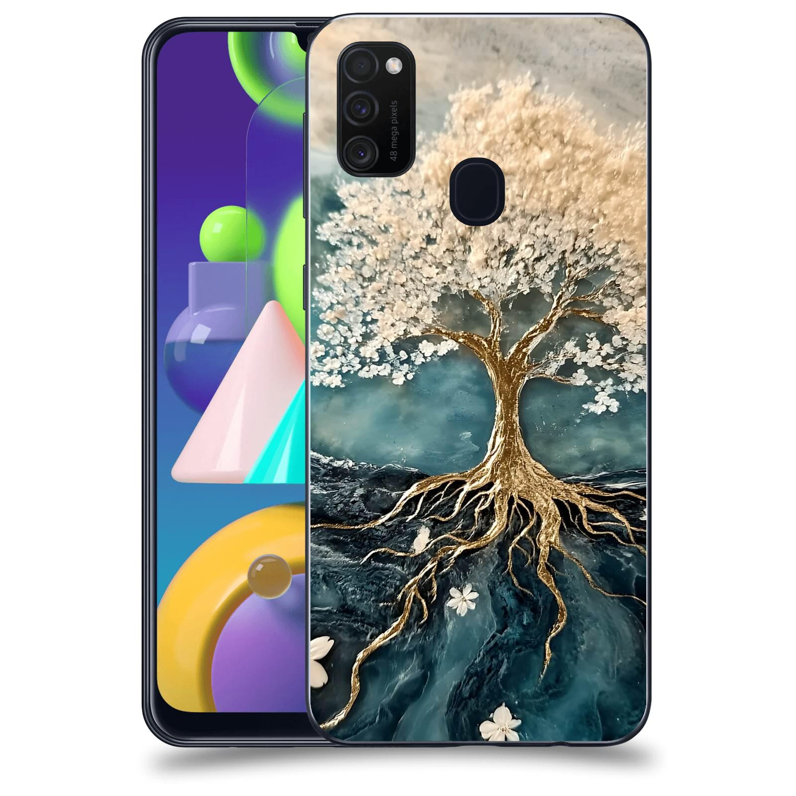 ACOVER Kryt na mobil Samsung Galaxy M21 M215F - Zlatý život