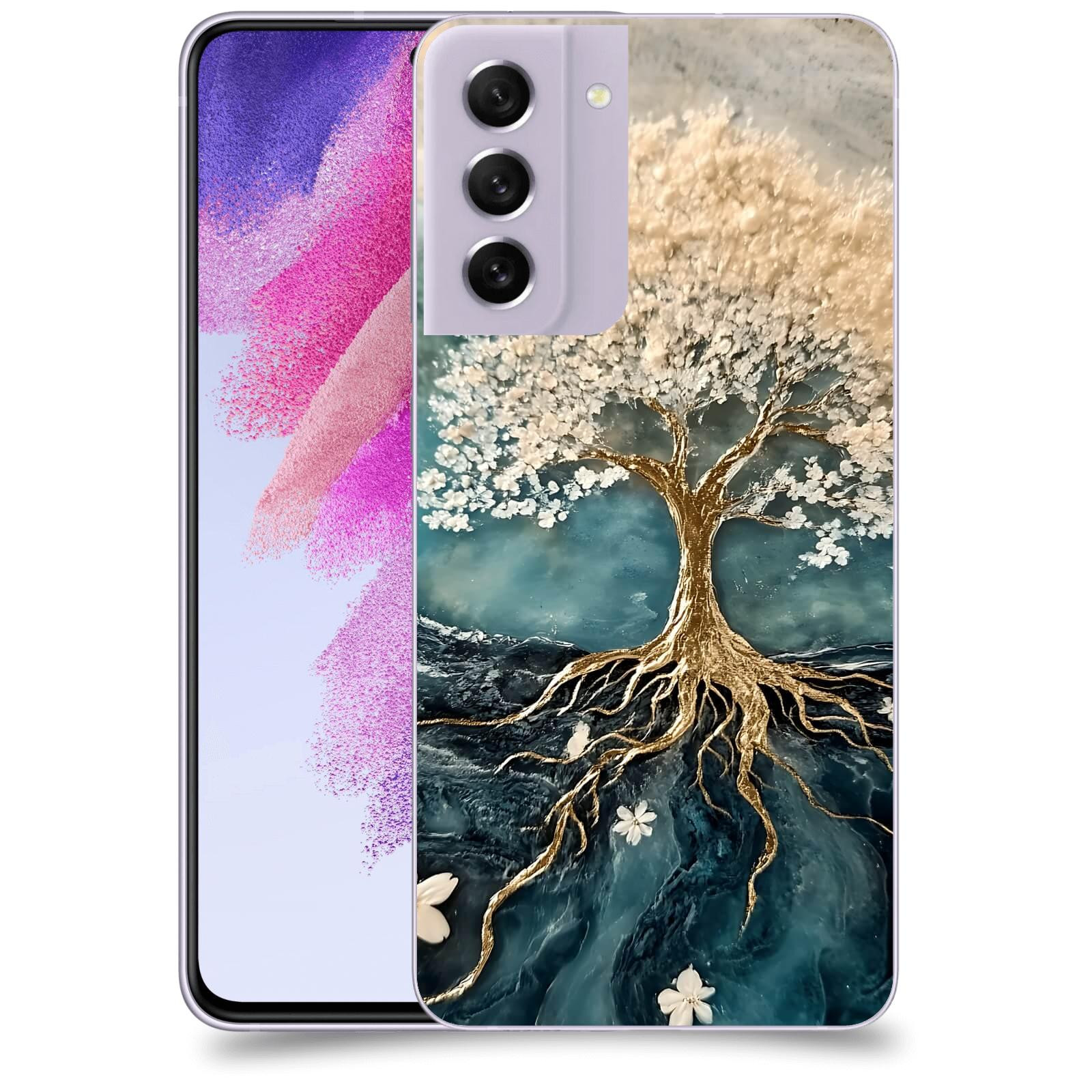 ACOVER Kryt na mobil Samsung Galaxy S21 FE 5G - Zlatý život