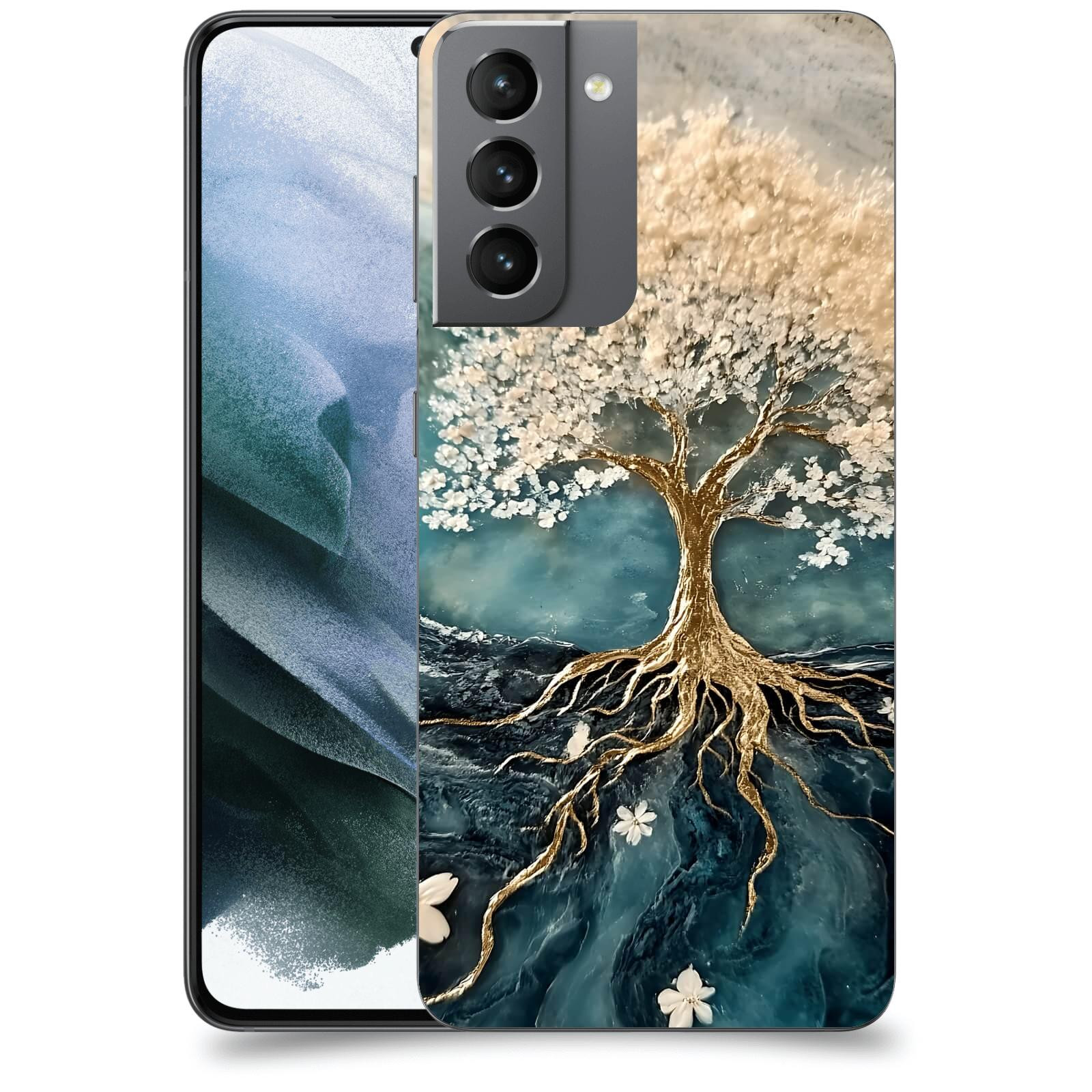 ACOVER Kryt na mobil Samsung Galaxy S21 G991B - Zlatý život
