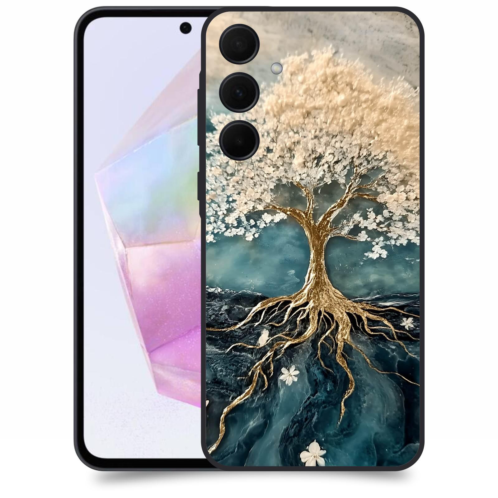 ACOVER Kryt na mobil Samsung Galaxy A35 5G - Zlatý život