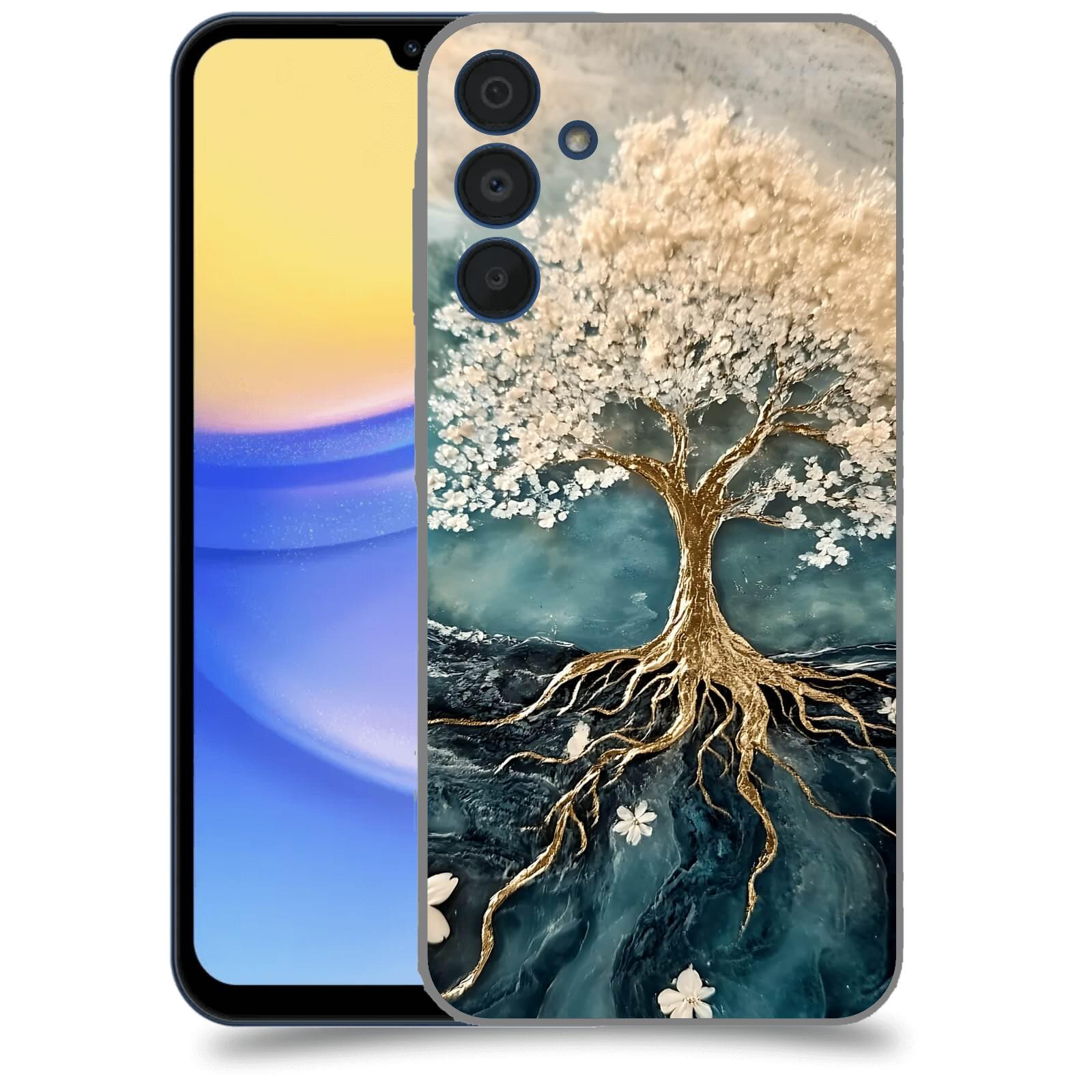 ACOVER Kryt na mobil Samsung Galaxy A15 5G - Zlatý život