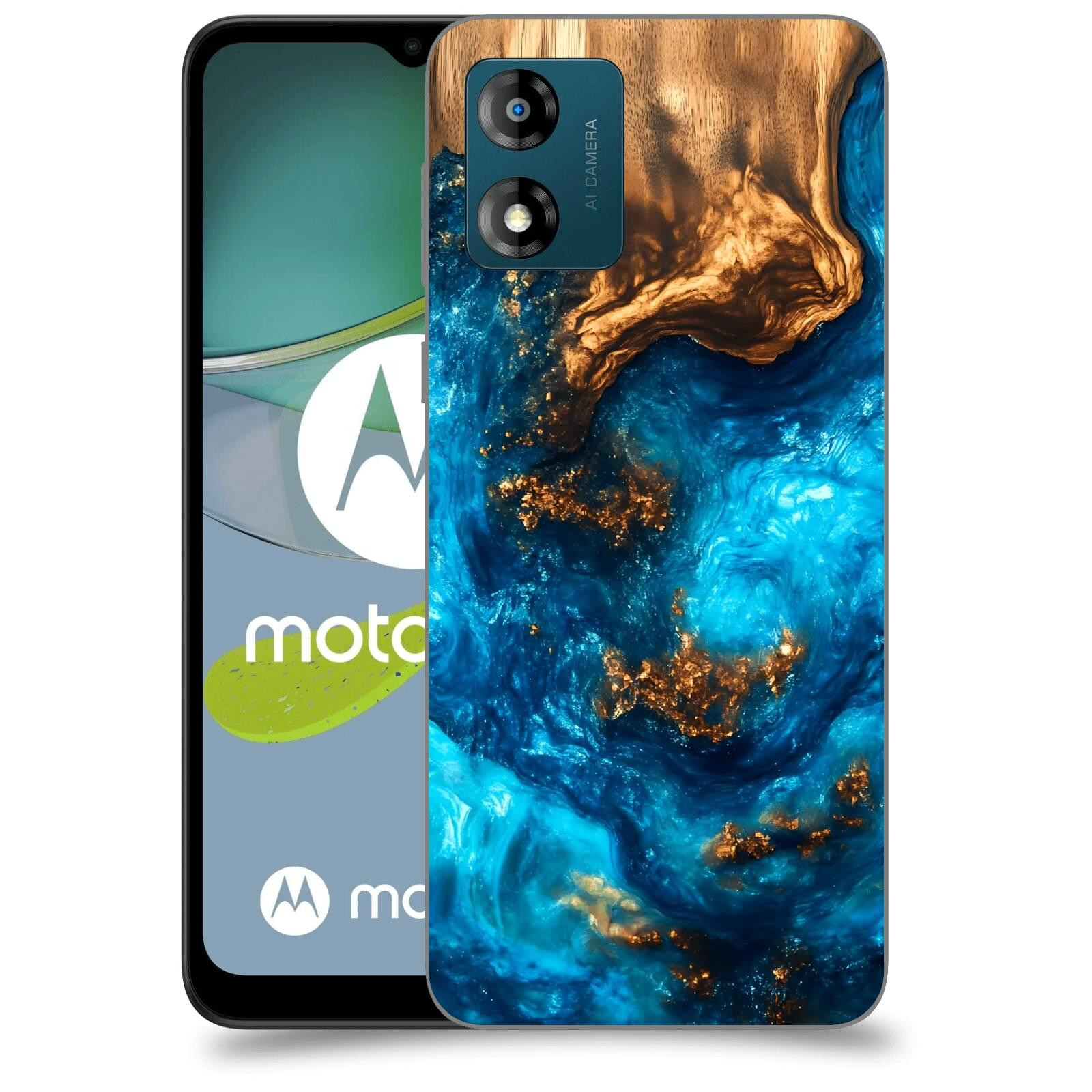 ACOVER Kryt na mobil Motorola Moto E13 - Kosmická hloubka