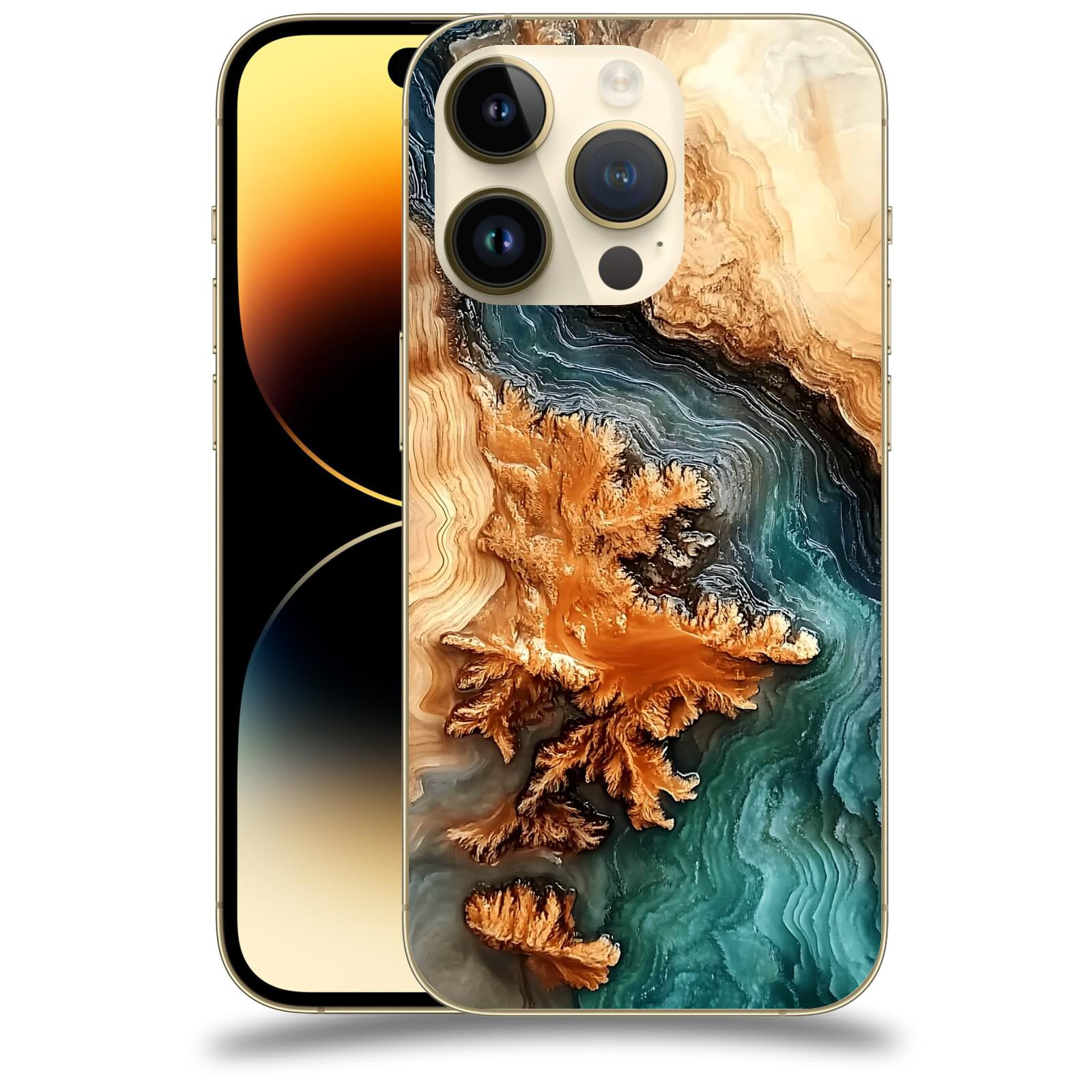 ACOVER Kryt na mobil Apple iPhone 14 Pro - Minerální tok