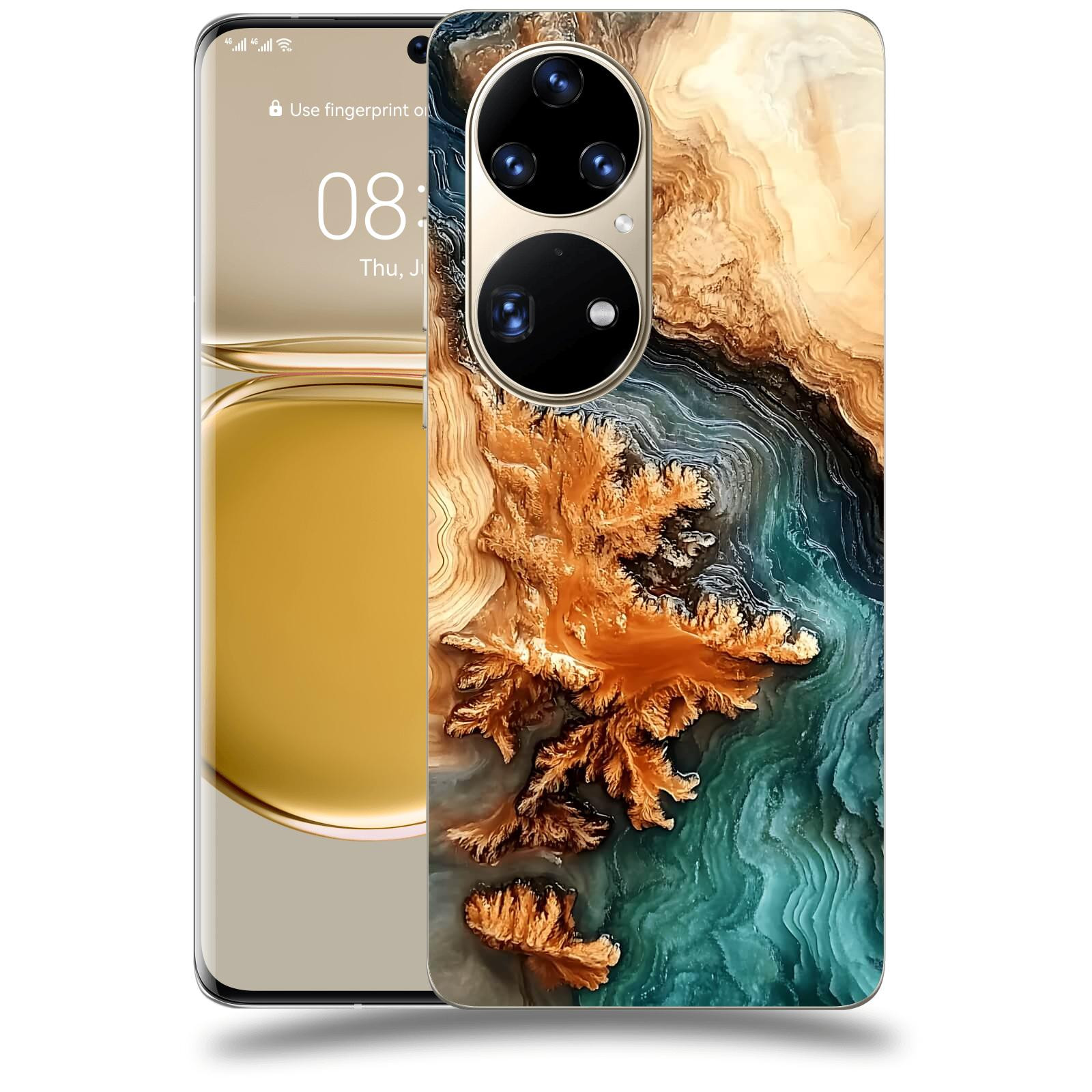 ACOVER Kryt na mobil Huawei P50 - Minerální tok