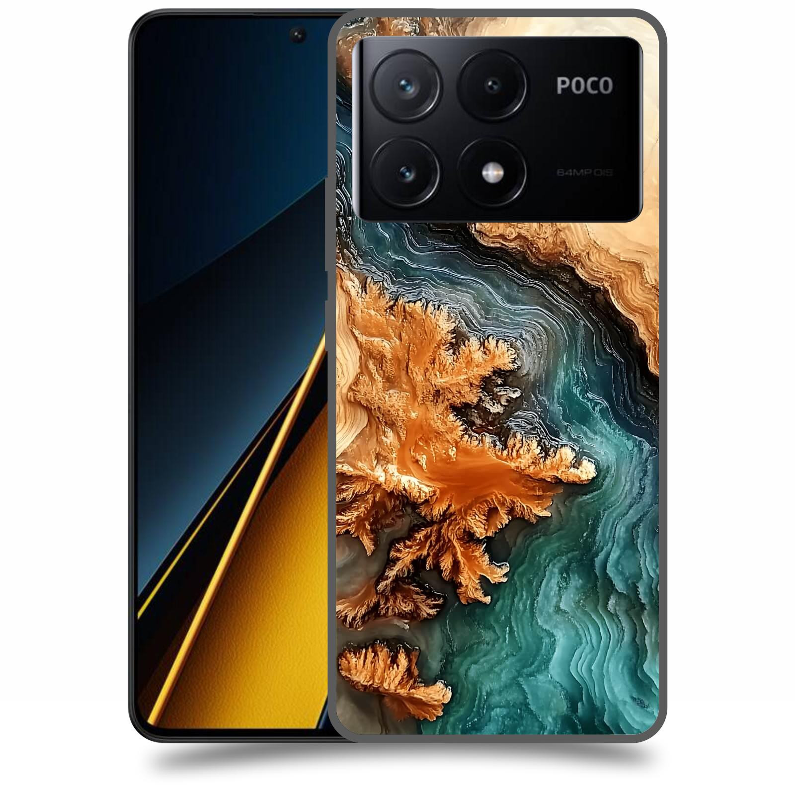 ACOVER Kryt na mobil Poco X6 Pro 5G - Minerální tok