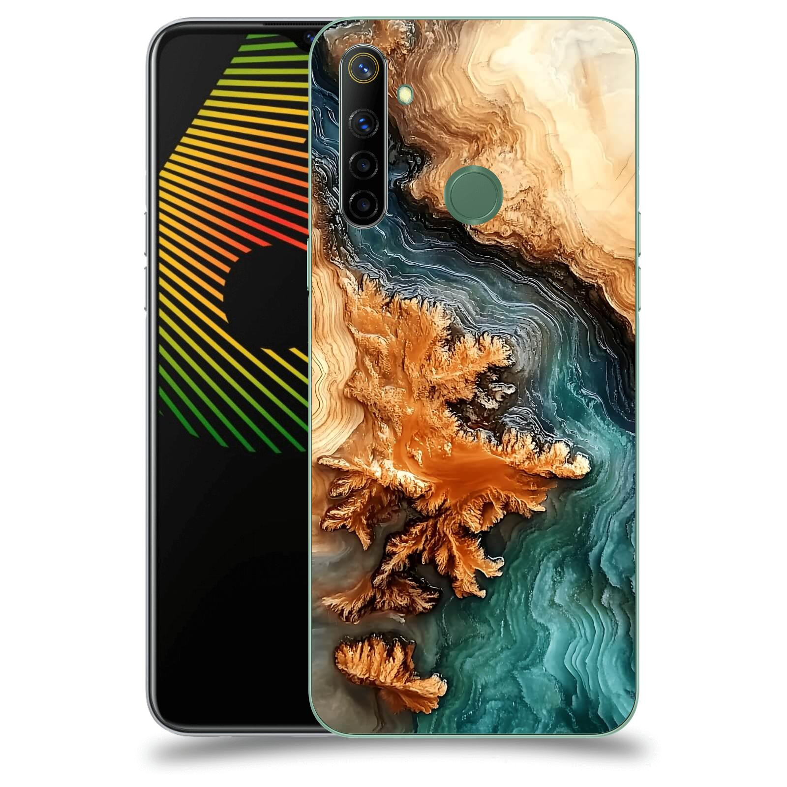 ACOVER Kryt na mobil Realme 6i - Minerální tok