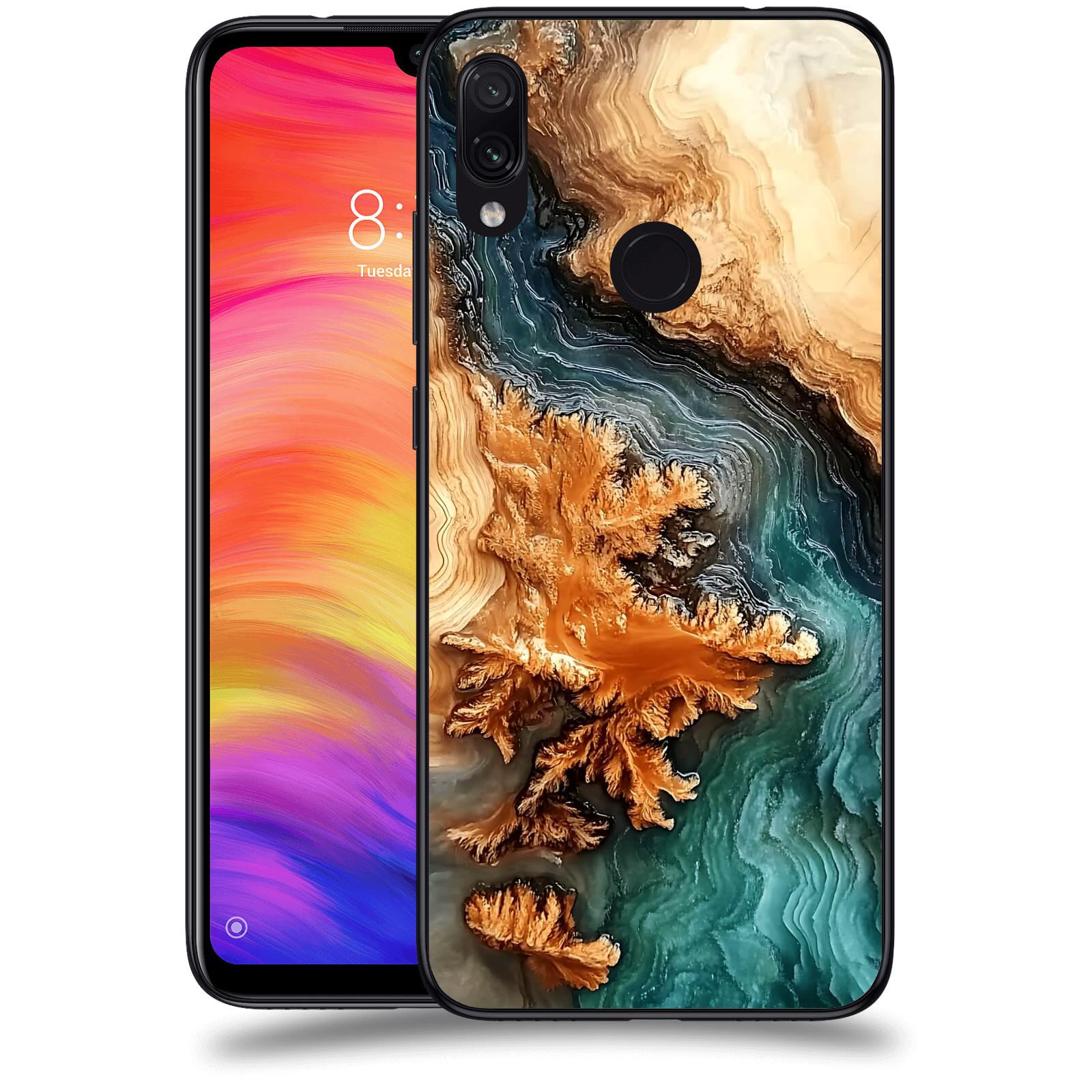 ACOVER Kryt na mobil Xiaomi Redmi Note 7 - Minerální tok