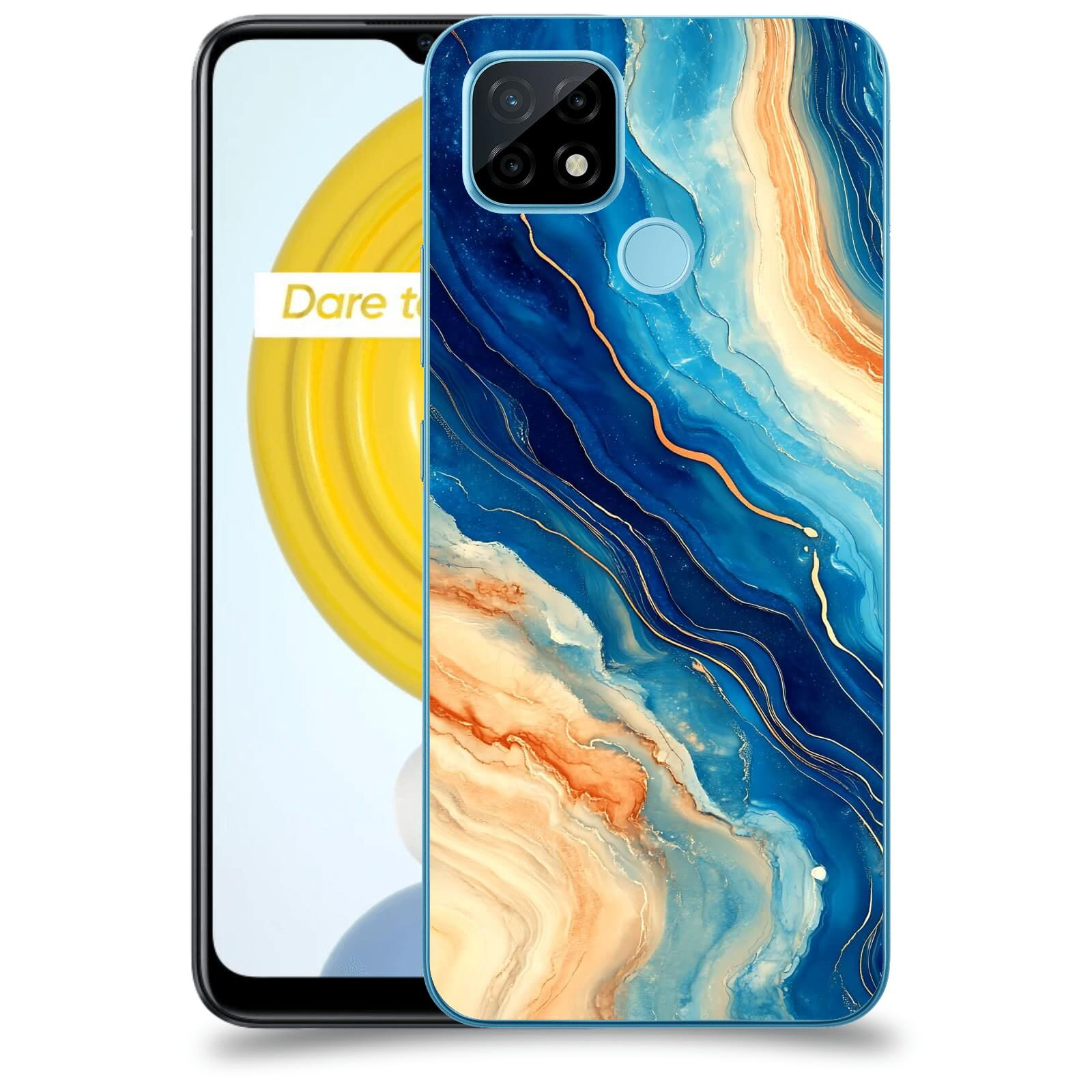 ACOVER Kryt na mobil Realme C21 - Kosmos a Proudění