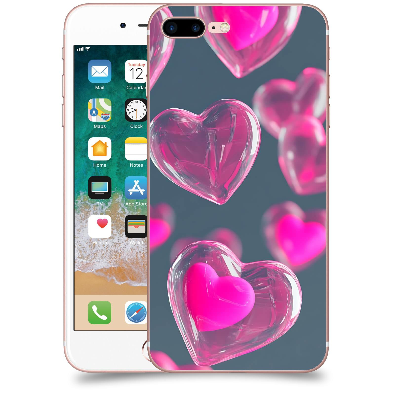 ACOVER Kryt na mobil Apple iPhone 7 Plus - Láska a Jemnost