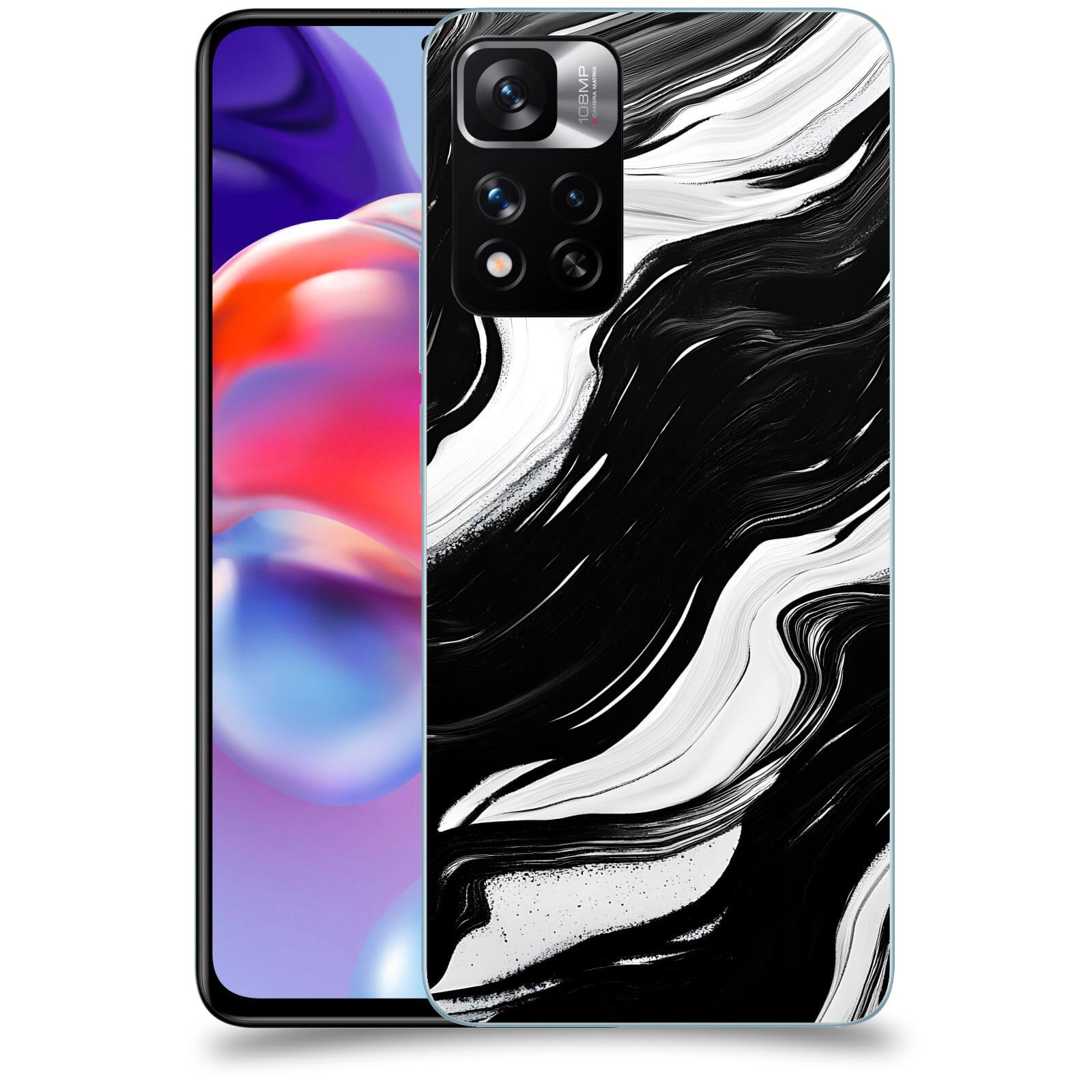 ACOVER Kryt na mobil Xiaomi Redmi Note 11 Pro+ 5G - Monochromie a Proudění