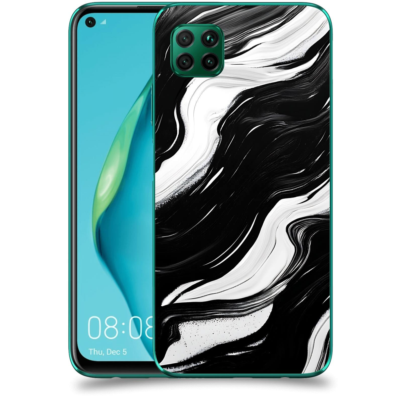 ACOVER Kryt na mobil Huawei P40 Lite - Monochromie a Proudění