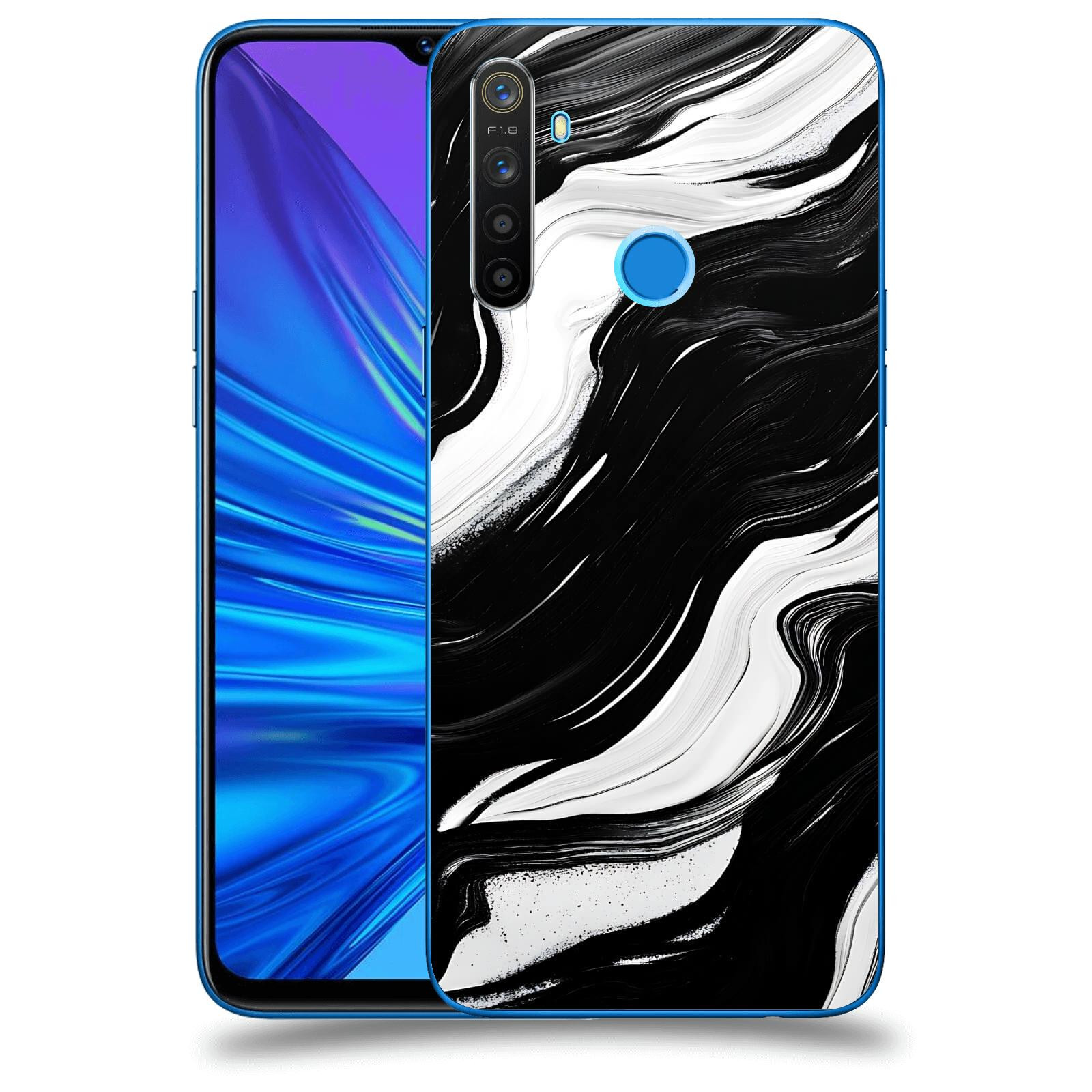 ACOVER Kryt na mobil Realme 5 - Monochromie a Proudění
