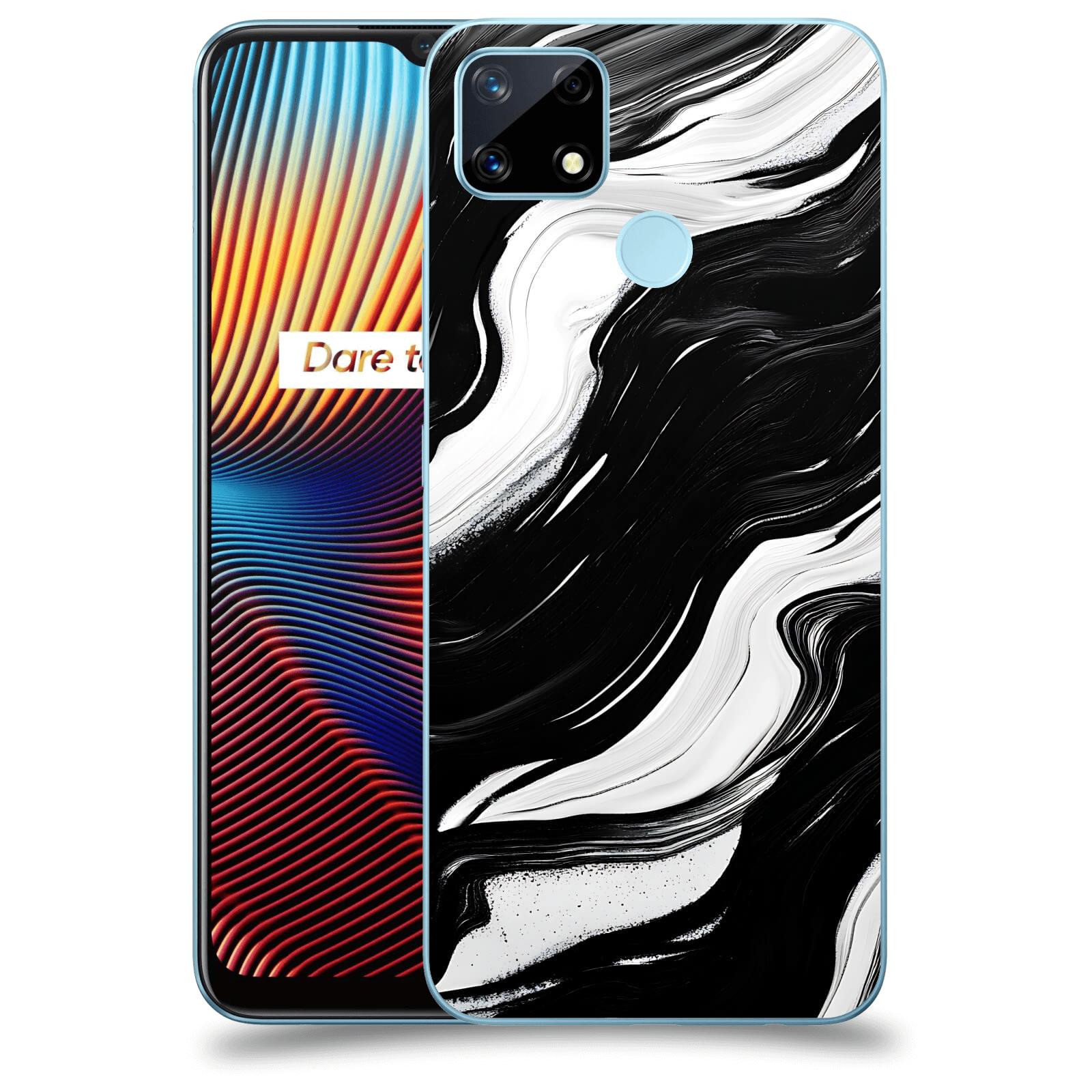 ACOVER Kryt na mobil Realme 7i - Monochromie a Proudění