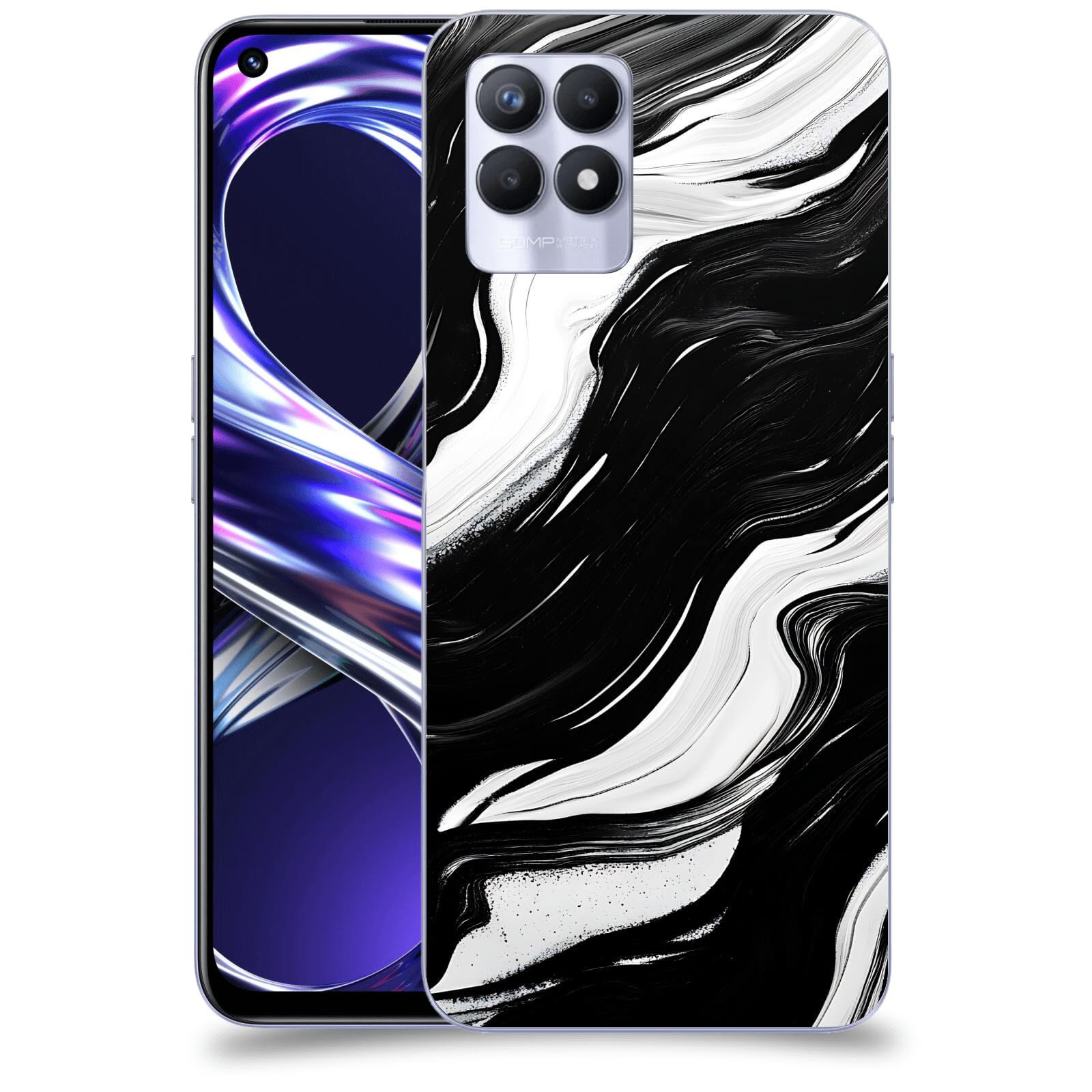 ACOVER Kryt na mobil Realme 8i - Monochromie a Proudění
