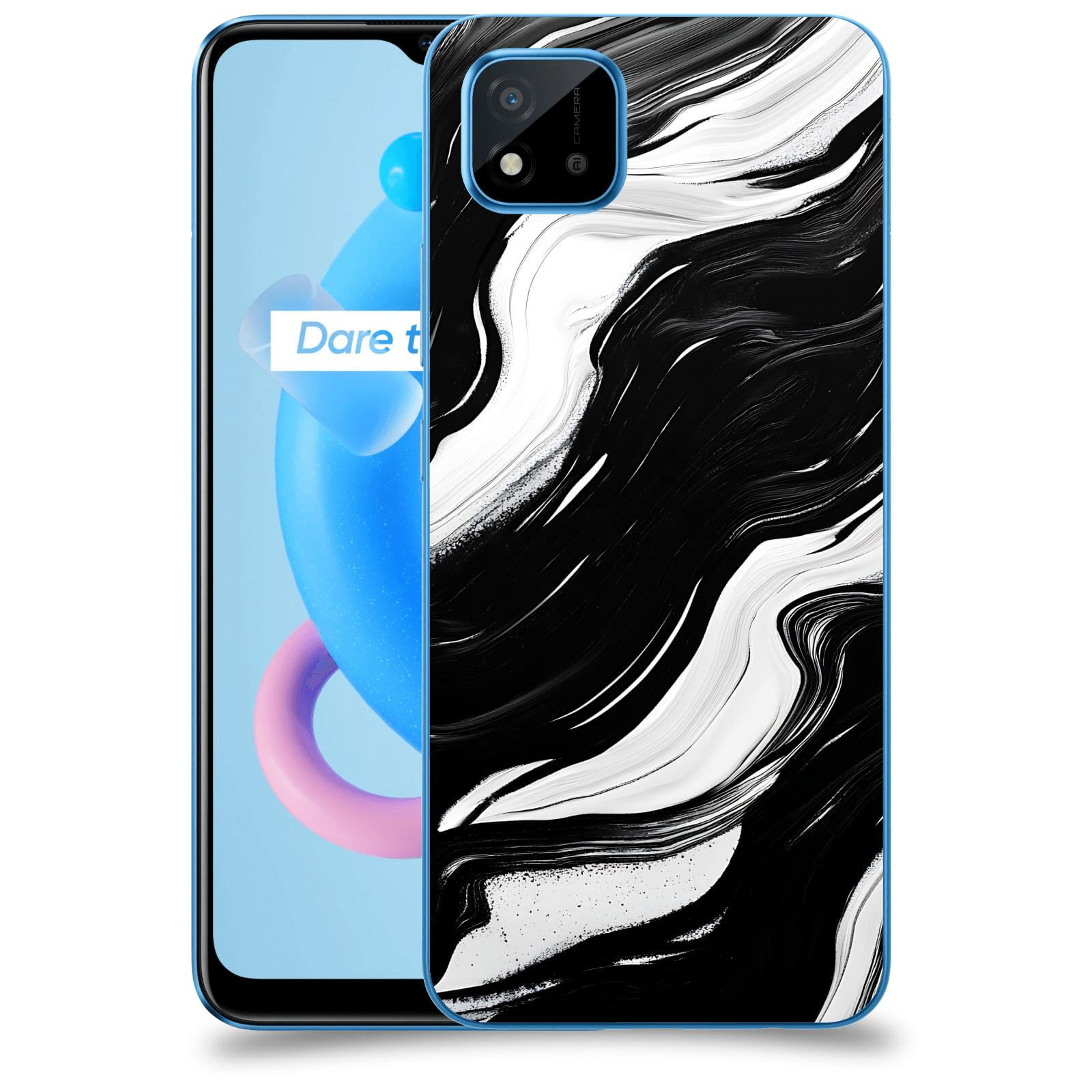 ACOVER Kryt na mobil Realme C11 (2021) - Monochromie a Proudění