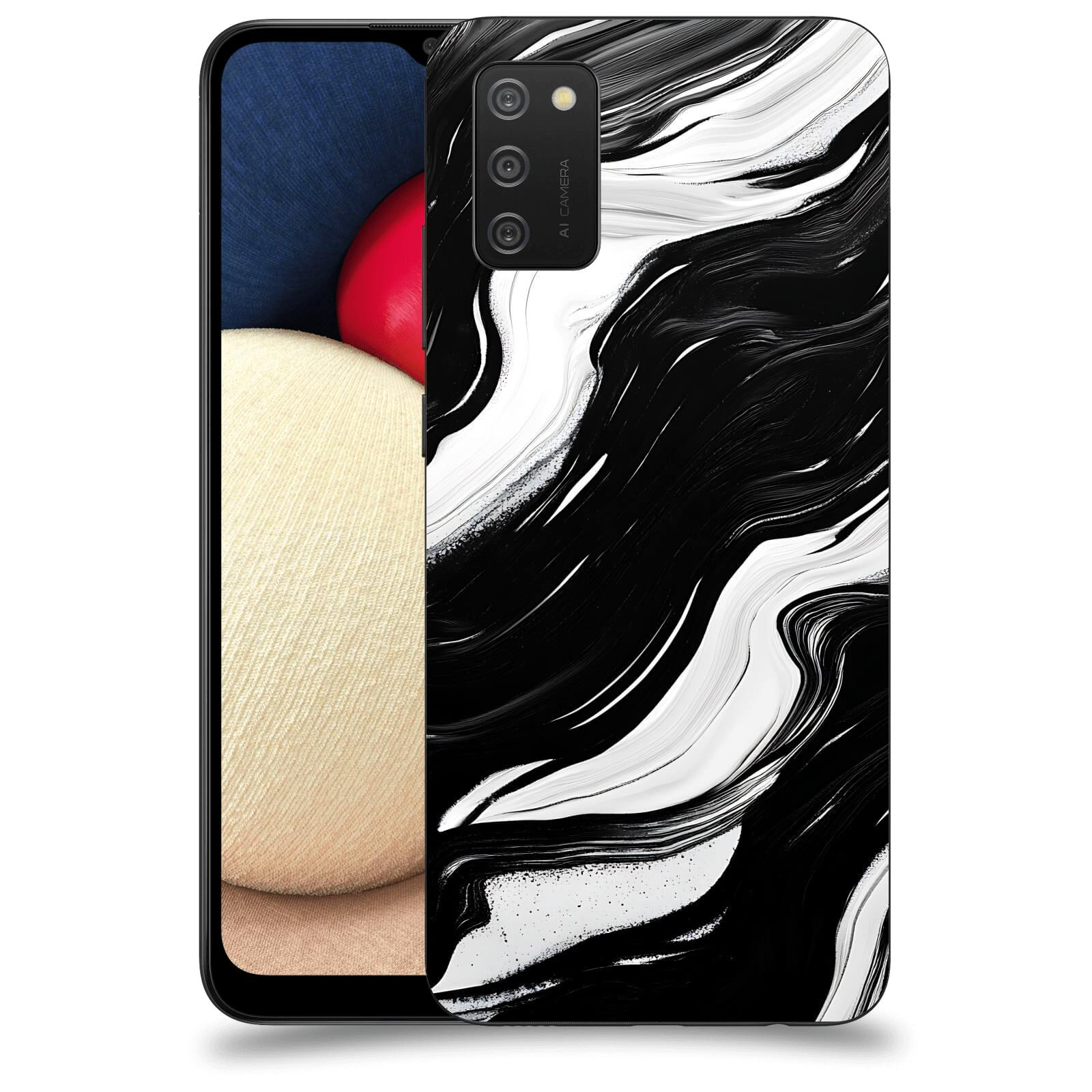 ACOVER Kryt na mobil Samsung Galaxy A02s A025G - Monochromie a Proudění