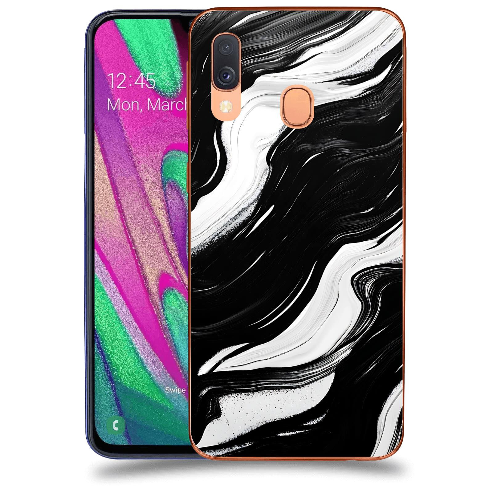 ACOVER Kryt na mobil Samsung Galaxy A40 A405F - Monochromie a Proudění