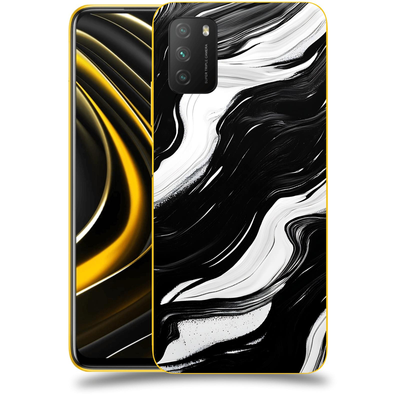 ACOVER Kryt na mobil Xiaomi Poco M3 - Monochromie a Proudění