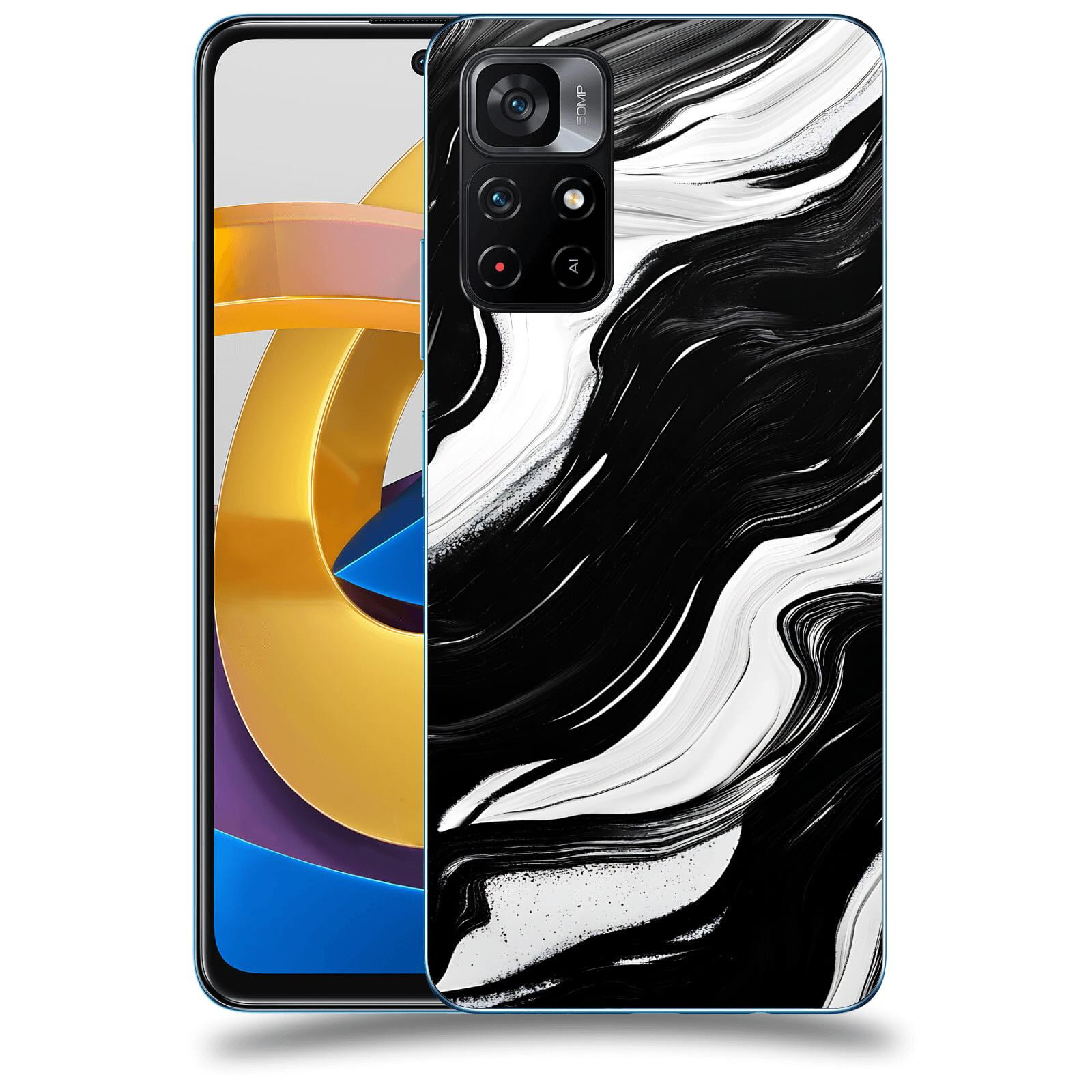 ACOVER Kryt na mobil Xiaomi Poco M4 Pro - Monochromie a Proudění