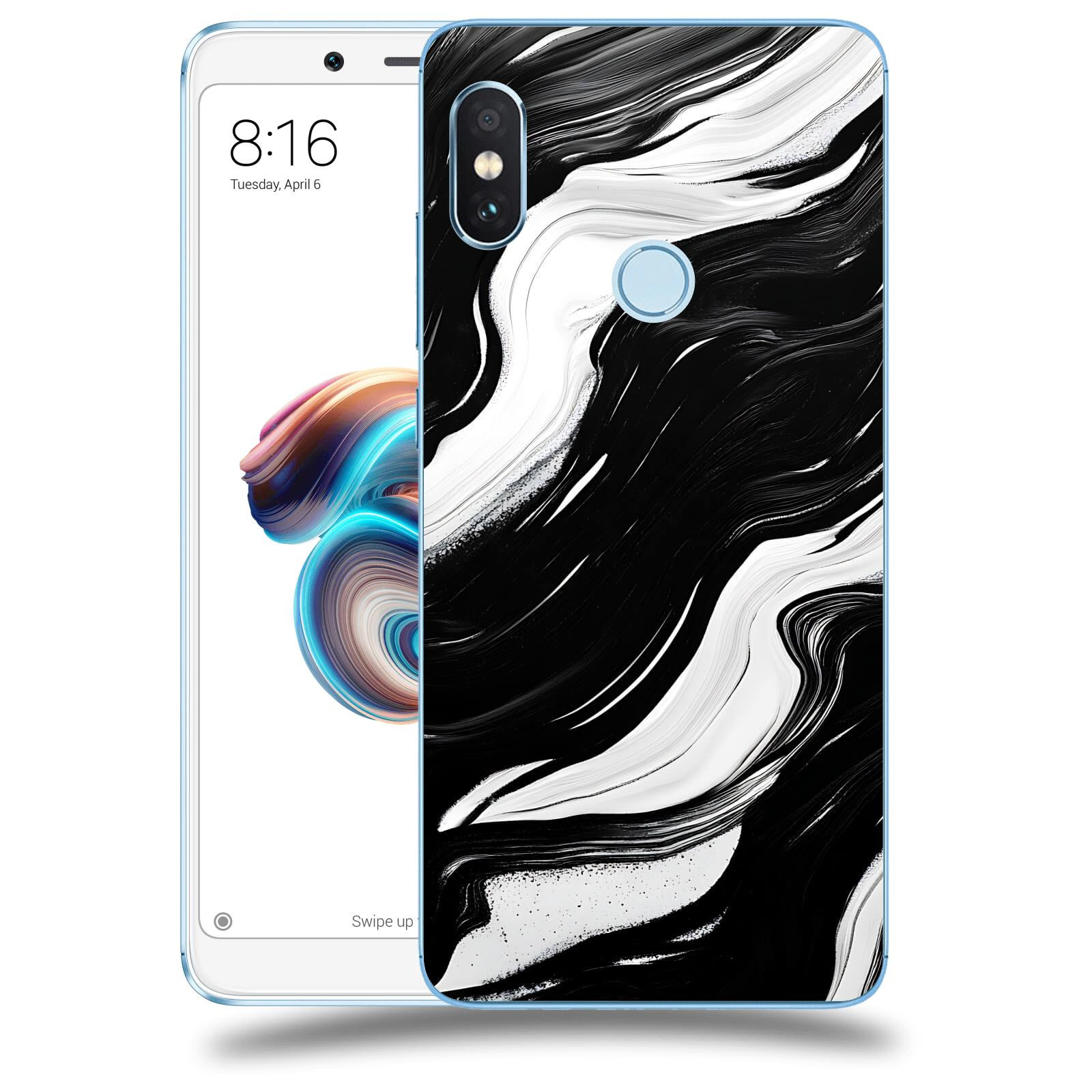 ACOVER Kryt na mobil Xiaomi Redmi Note 5 Global - Monochromie a Proudění