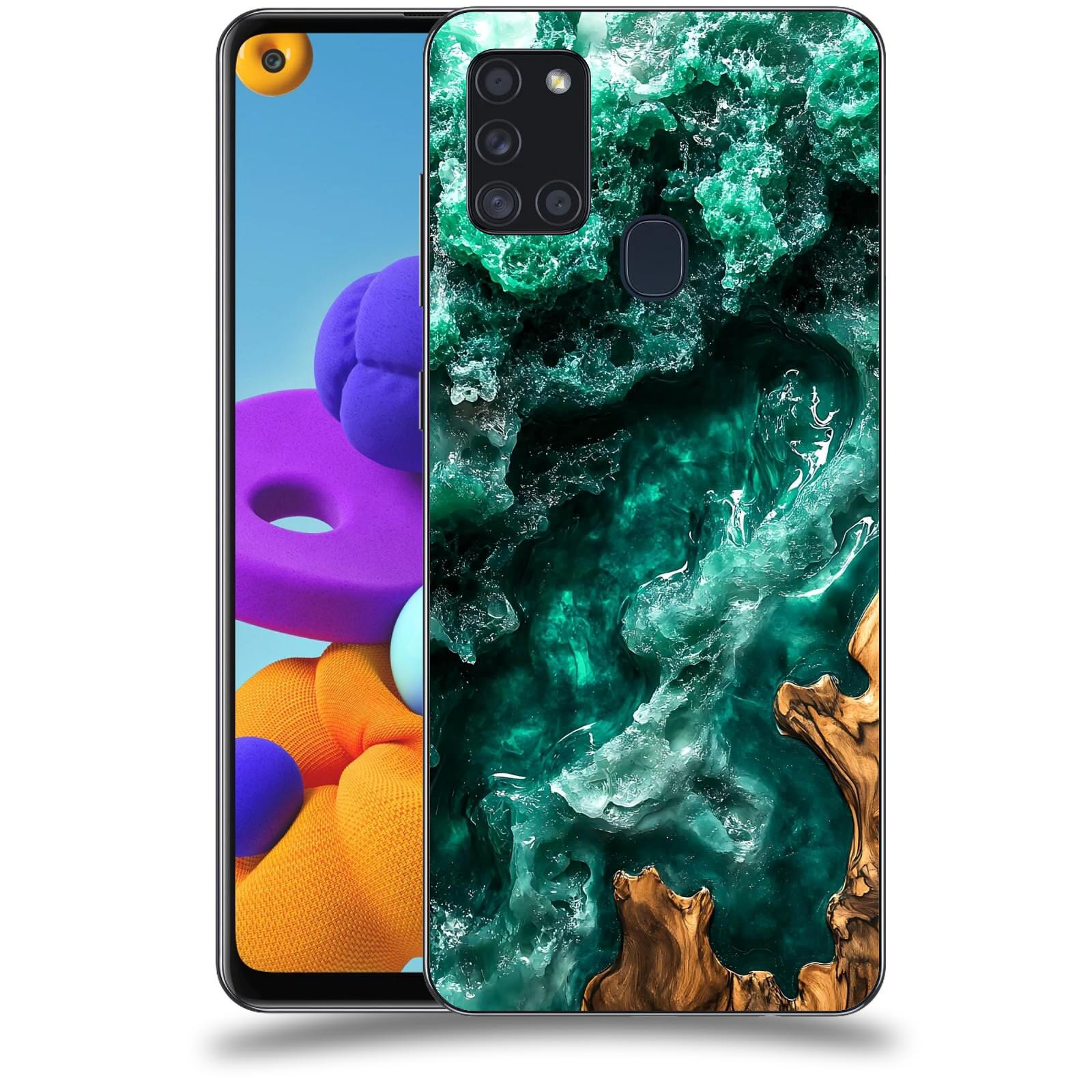 ACOVER Kryt na mobil Samsung Galaxy A21s - Forest Wood I