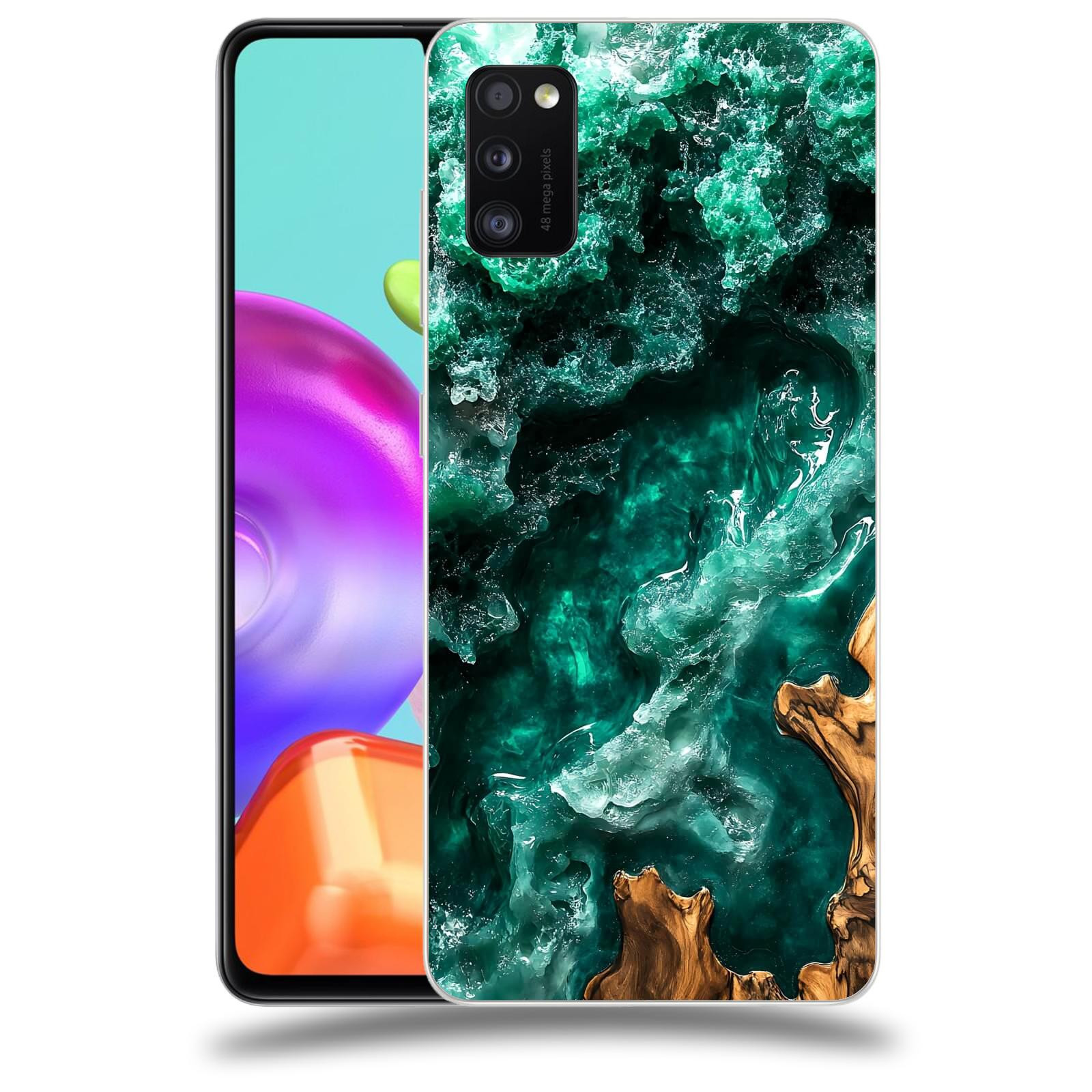 ACOVER Kryt na mobil Samsung Galaxy A41 A415F - Forest Wood I