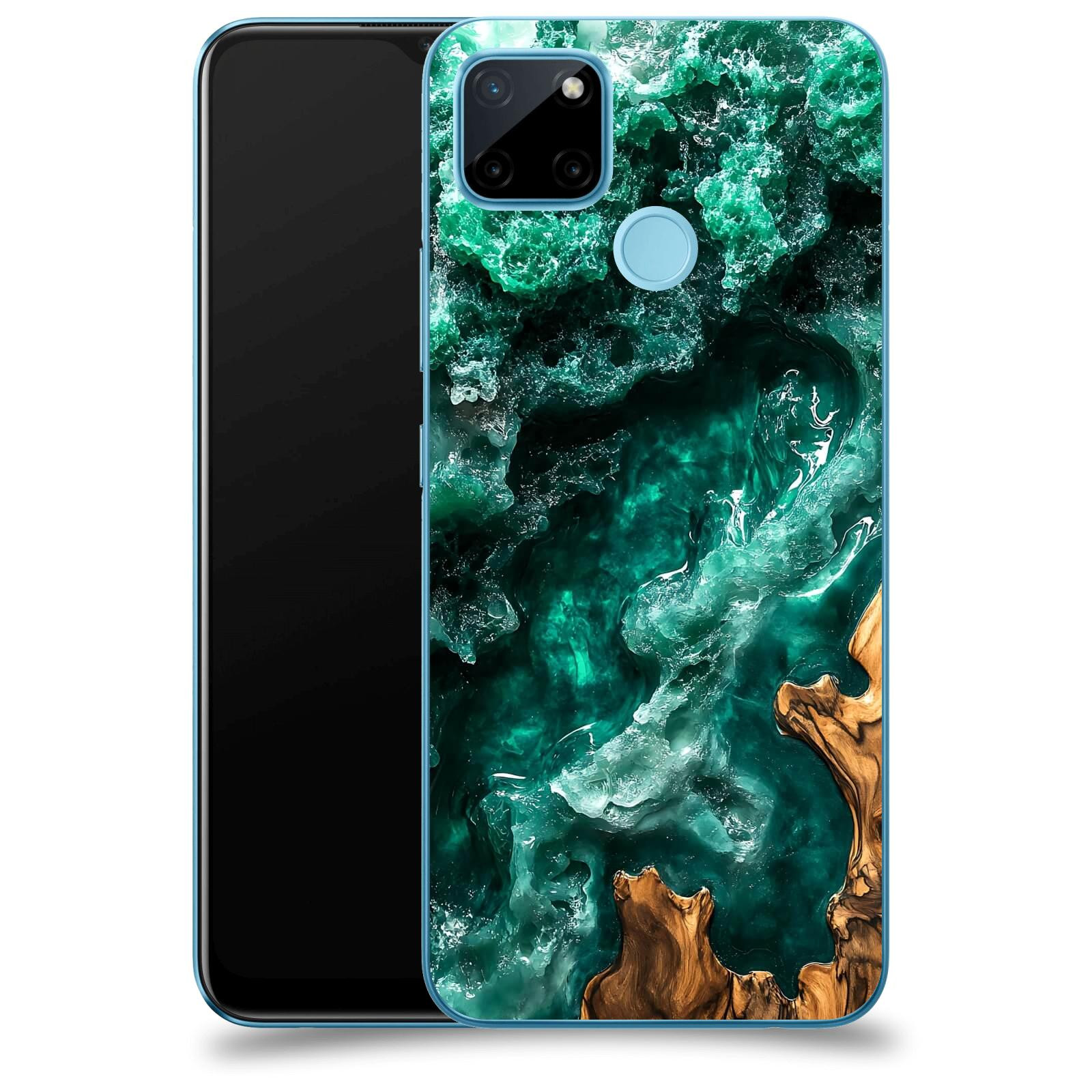 ACOVER Kryt na mobil Realme C21Y - Forest Wood I