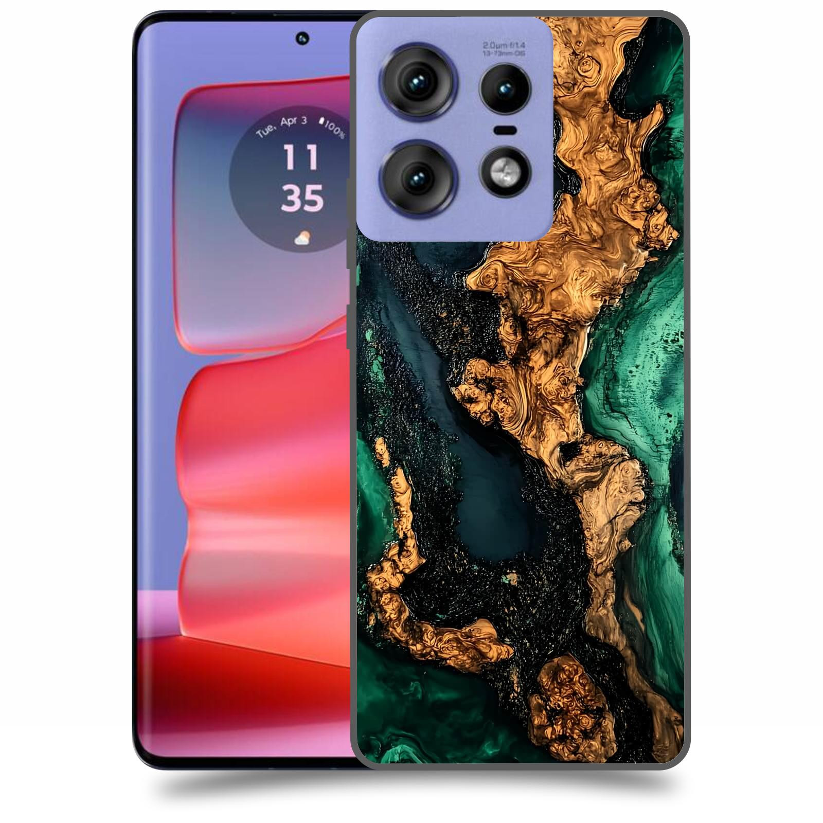 ACOVER Kryt na mobil Motorola Edge 50 Pro - Forest Wood II