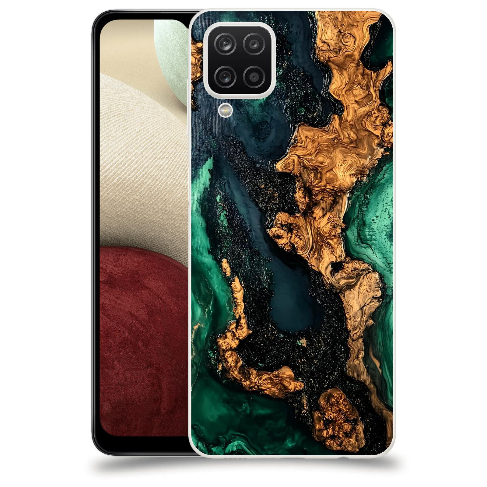 ACOVER Kryt na mobil Samsung Galaxy A12 A125F - Forest Wood II