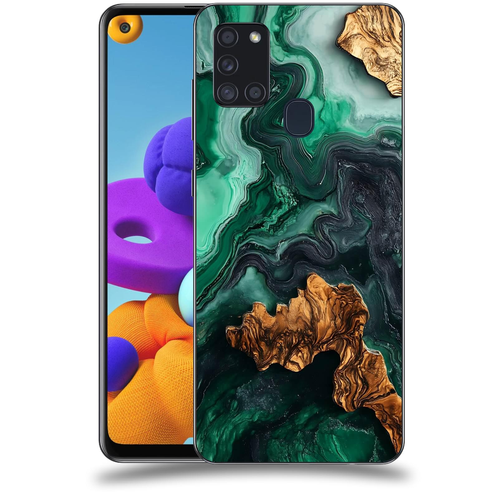 ACOVER Kryt na mobil Samsung Galaxy A21s - Forest Wood IV