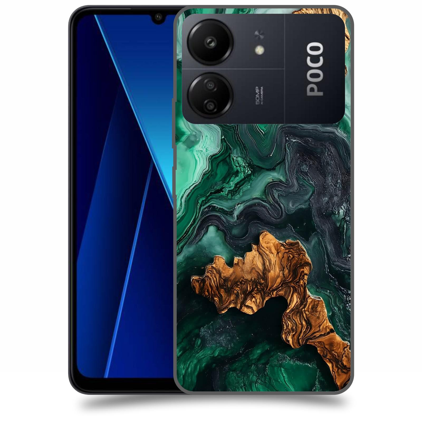 ACOVER Kryt na mobil Poco C65 - Forest Wood IV