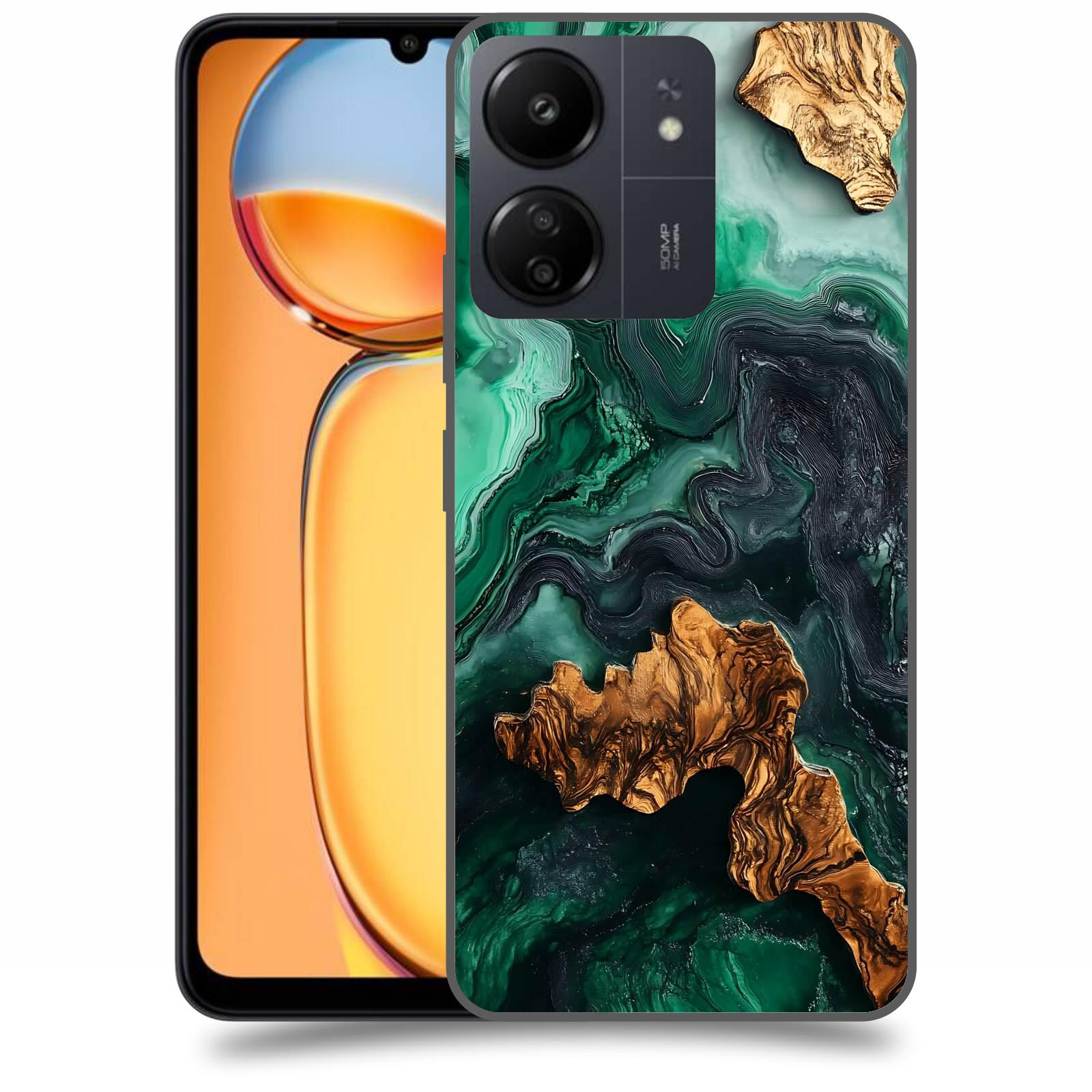 ACOVER Kryt na mobil Xiaomi Redmi 13C 4G  Forest Wood IV