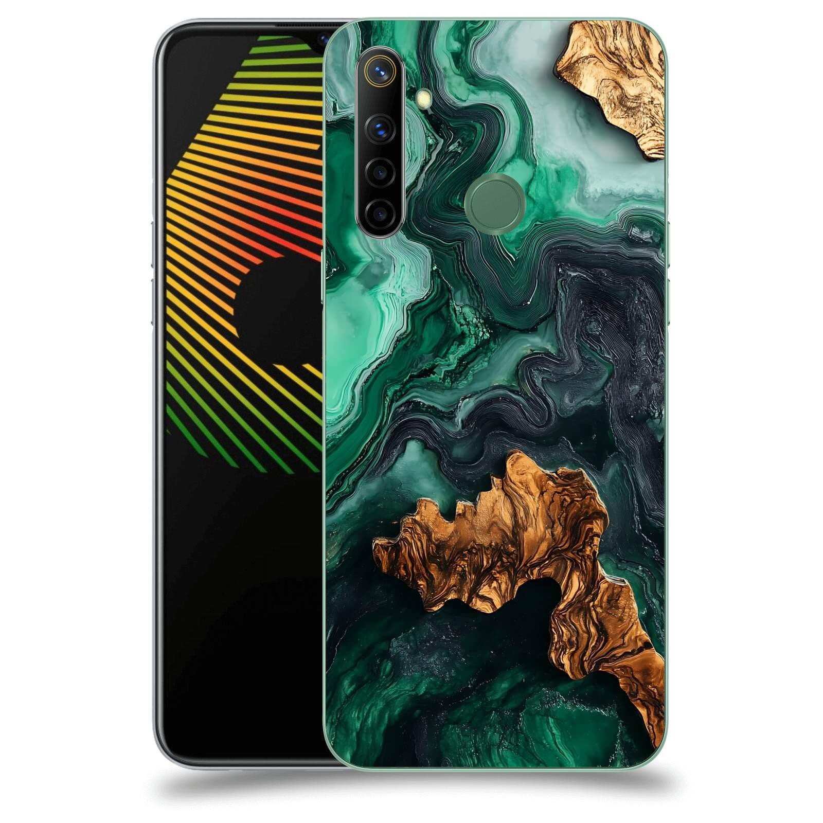 ACOVER Kryt na mobil Realme 6i - Forest Wood IV
