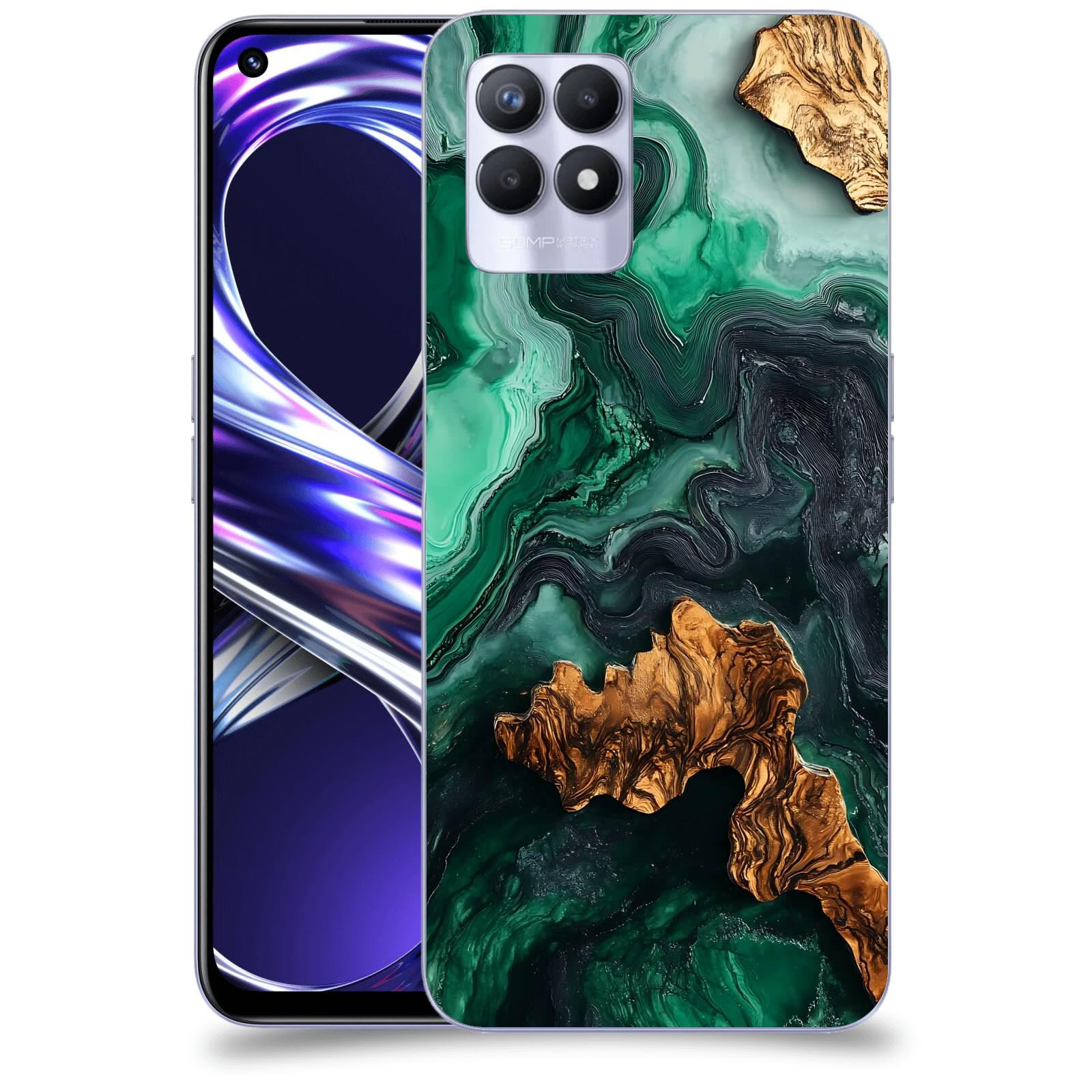 ACOVER Kryt na mobil Realme 8i - Forest Wood IV