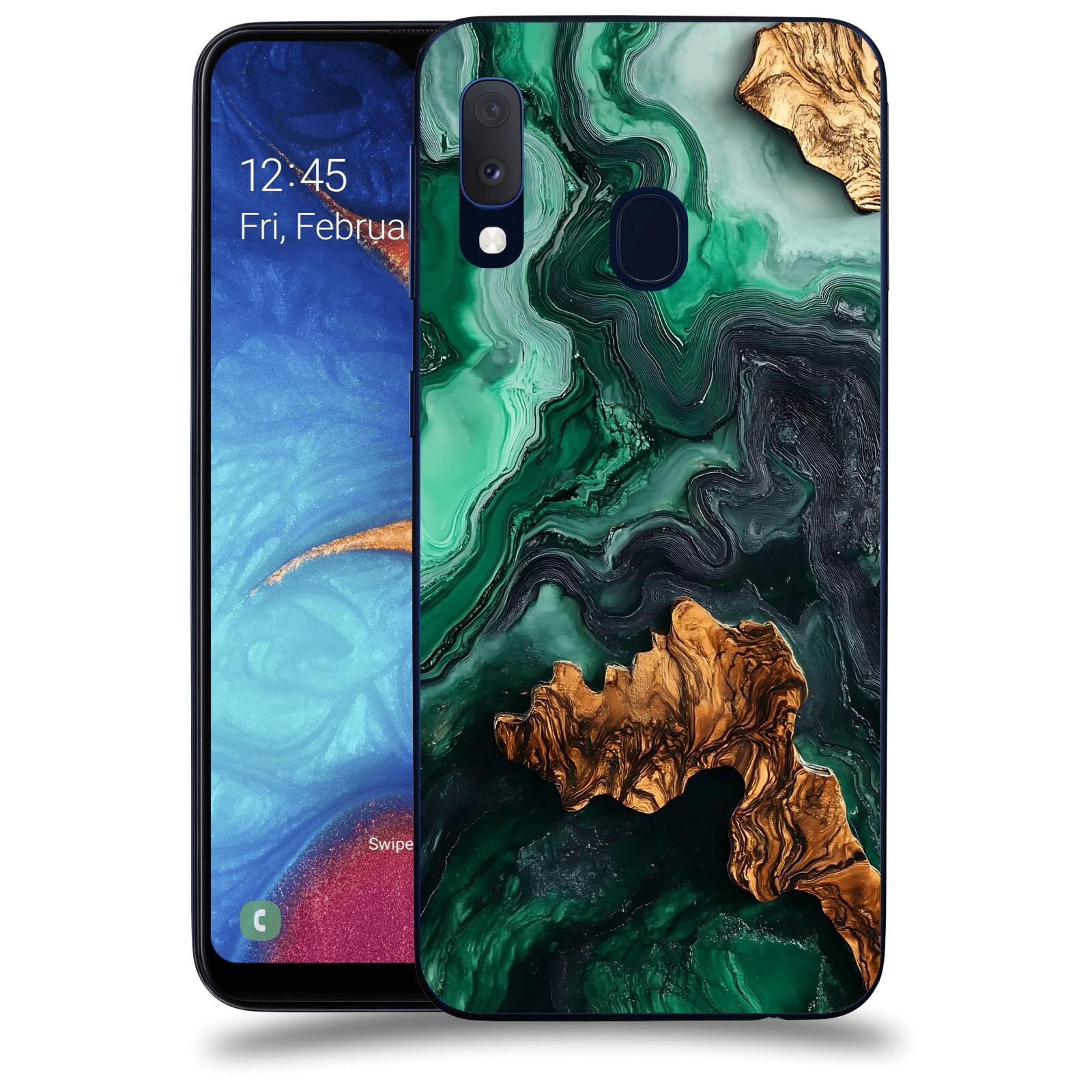 ACOVER Kryt na mobil Samsung Galaxy A20e A202F - Forest Wood IV