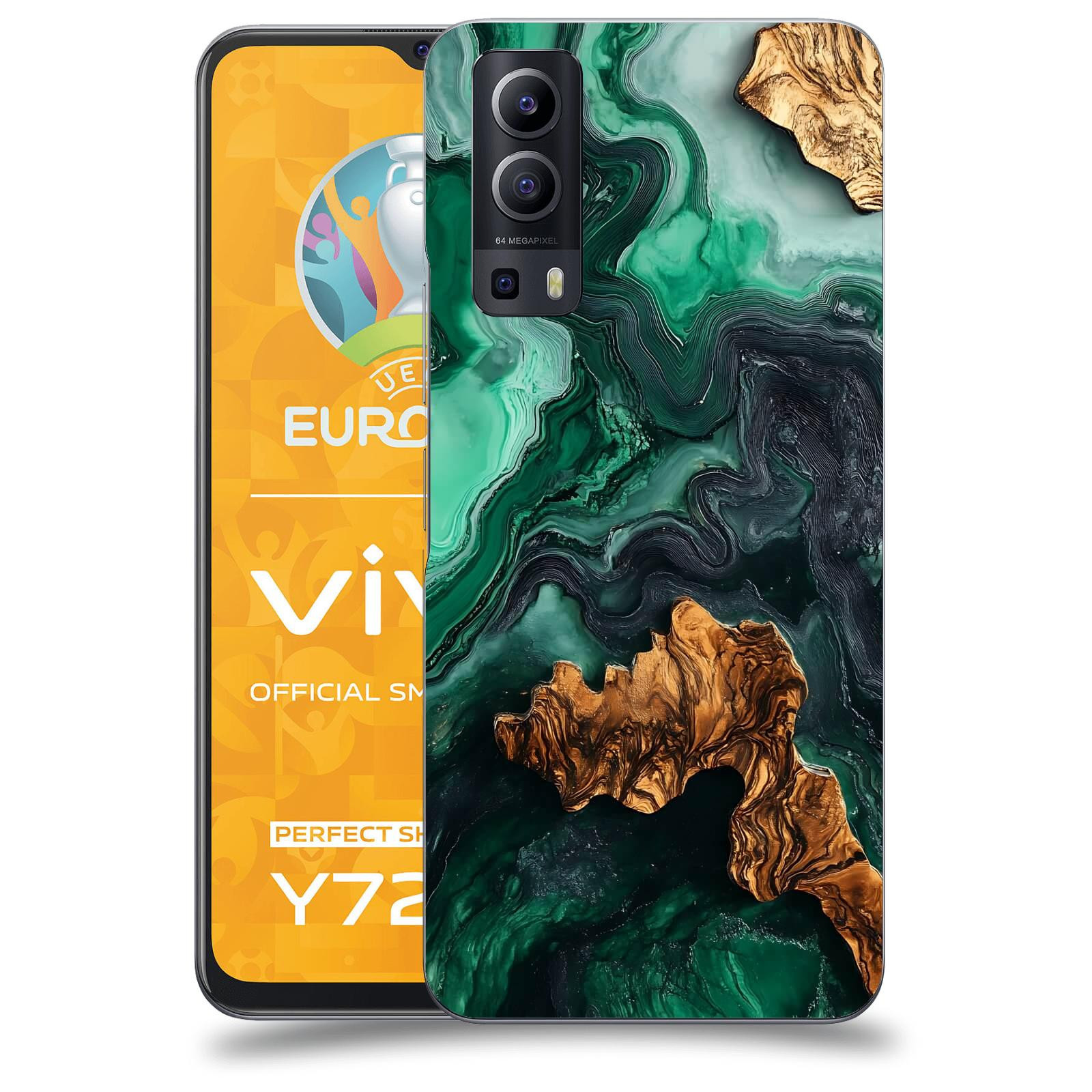 ACOVER Kryt na mobil Vivo Y72 5G - Forest Wood IV
