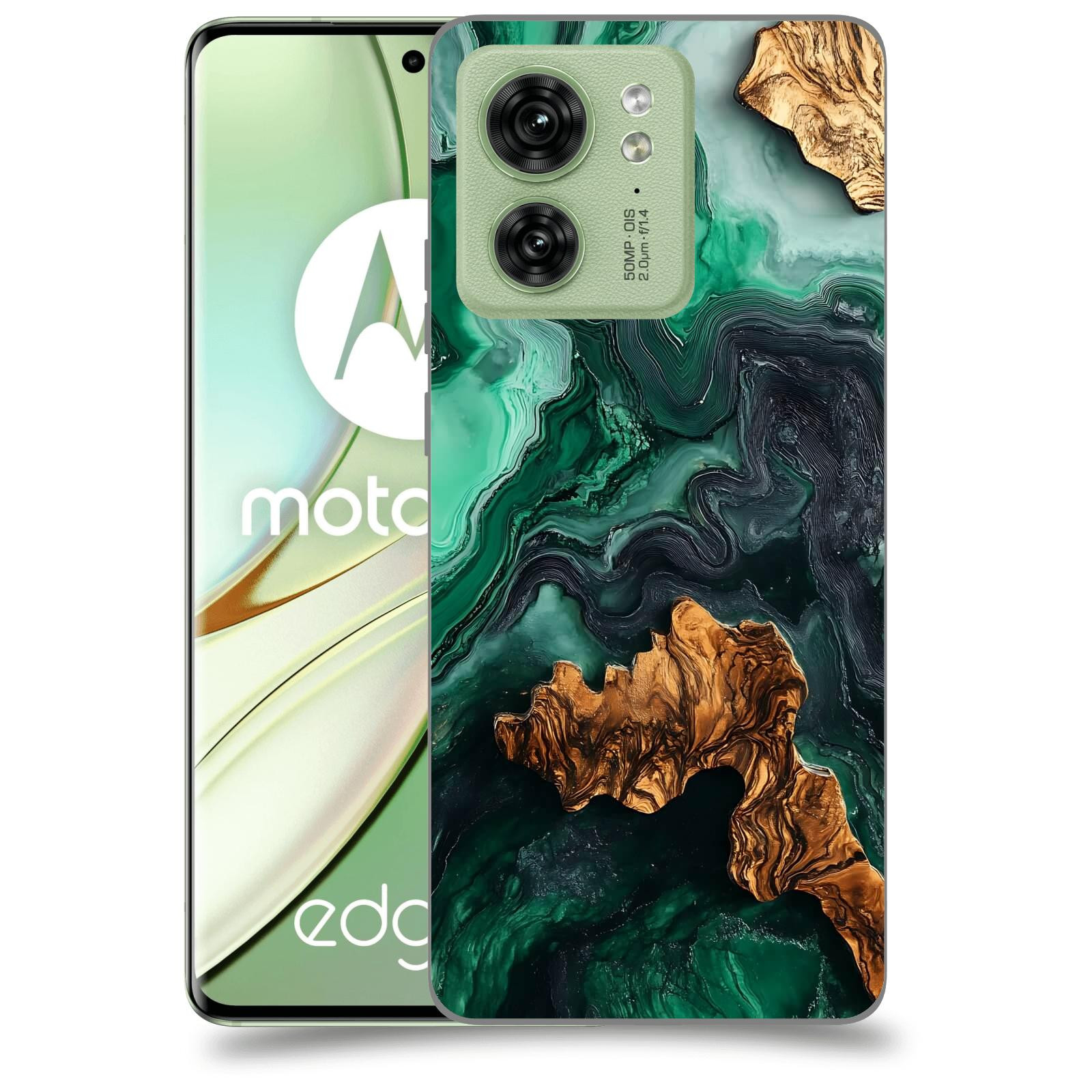 ACOVER Kryt na mobil Motorola EDGE 40 5G - Forest Wood IV